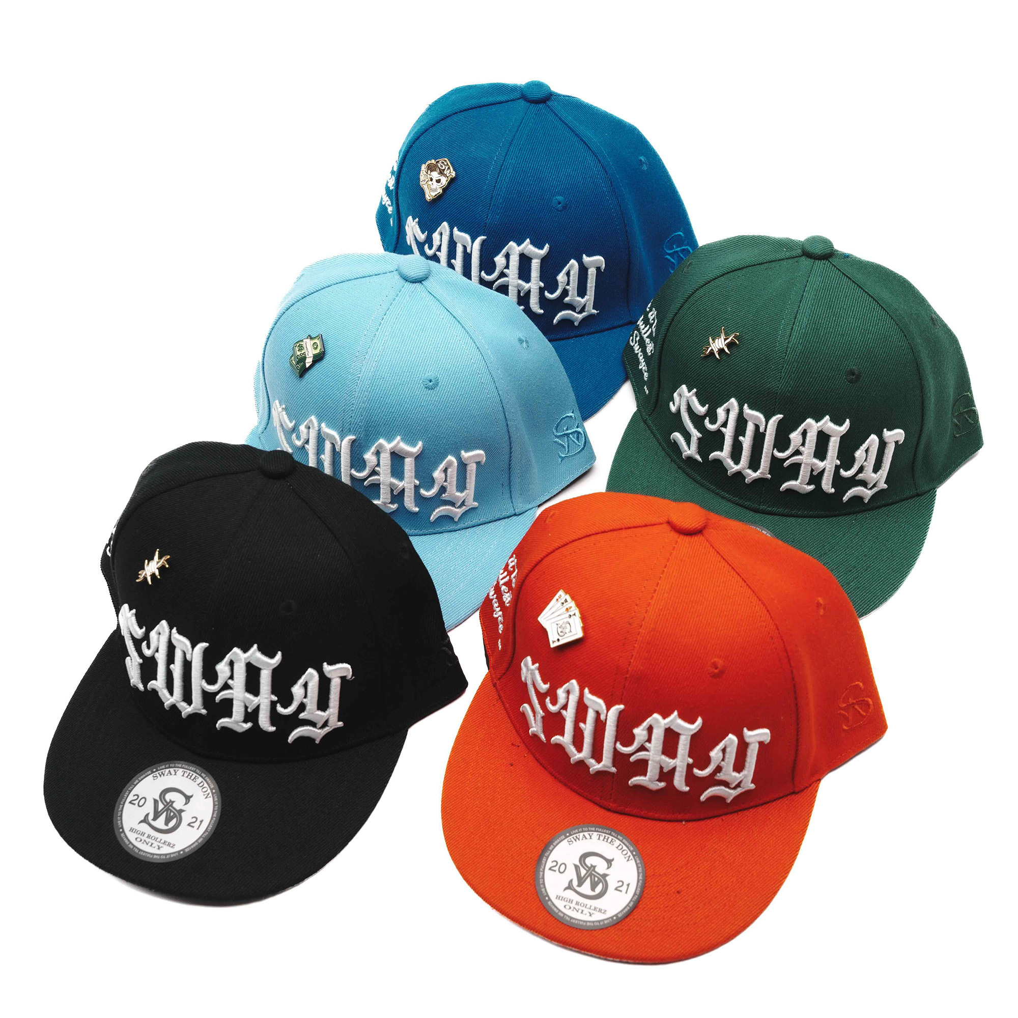 Sway the Don / "Mando" Low Profile Fitted - （黑 / 淺藍 / 深藍 / 綠色 / 紅色）