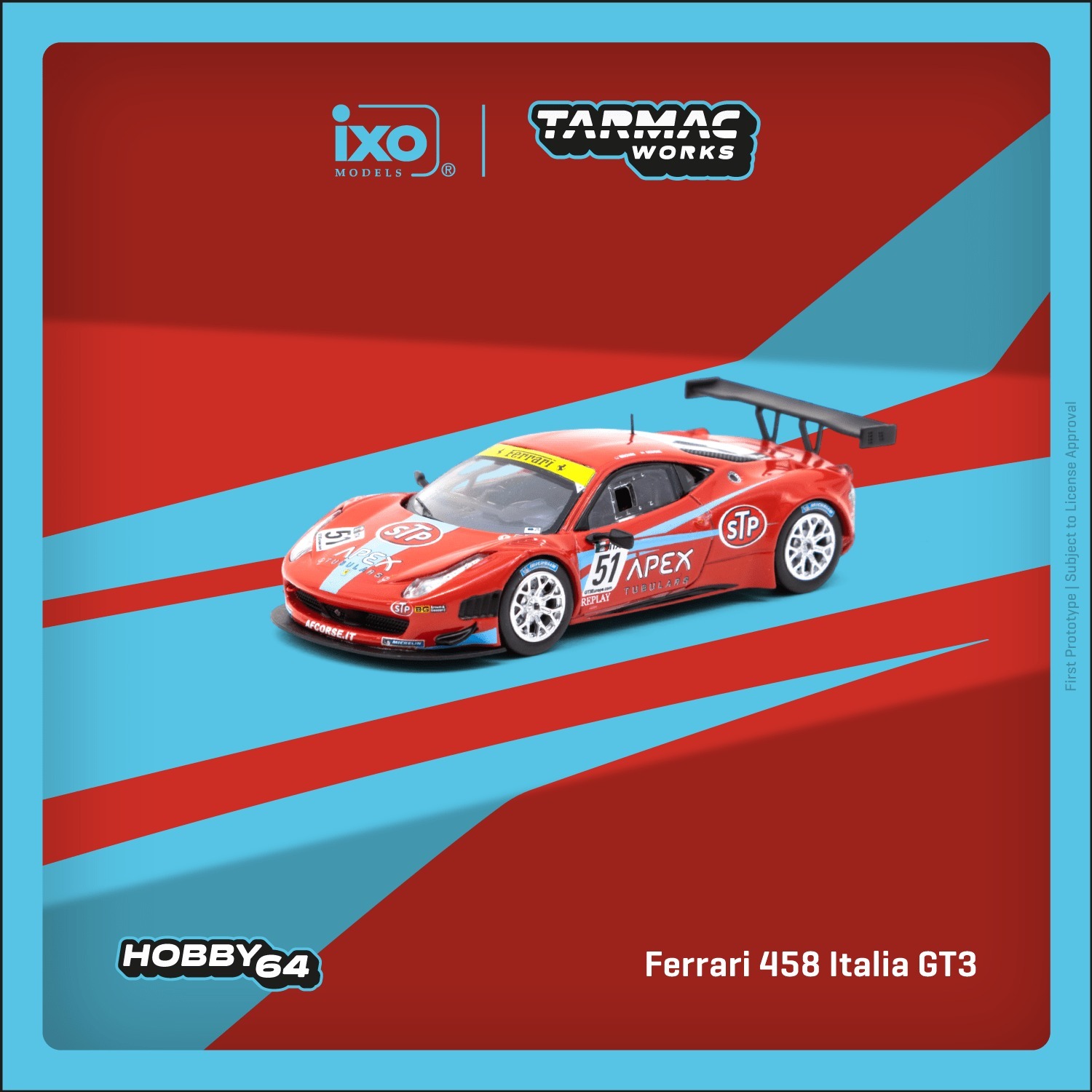 Tarmac Works 法拉利 Ferrari 458 Italia GT3 FIA GT3 Europe 2011 D. Brown / G. Geddie