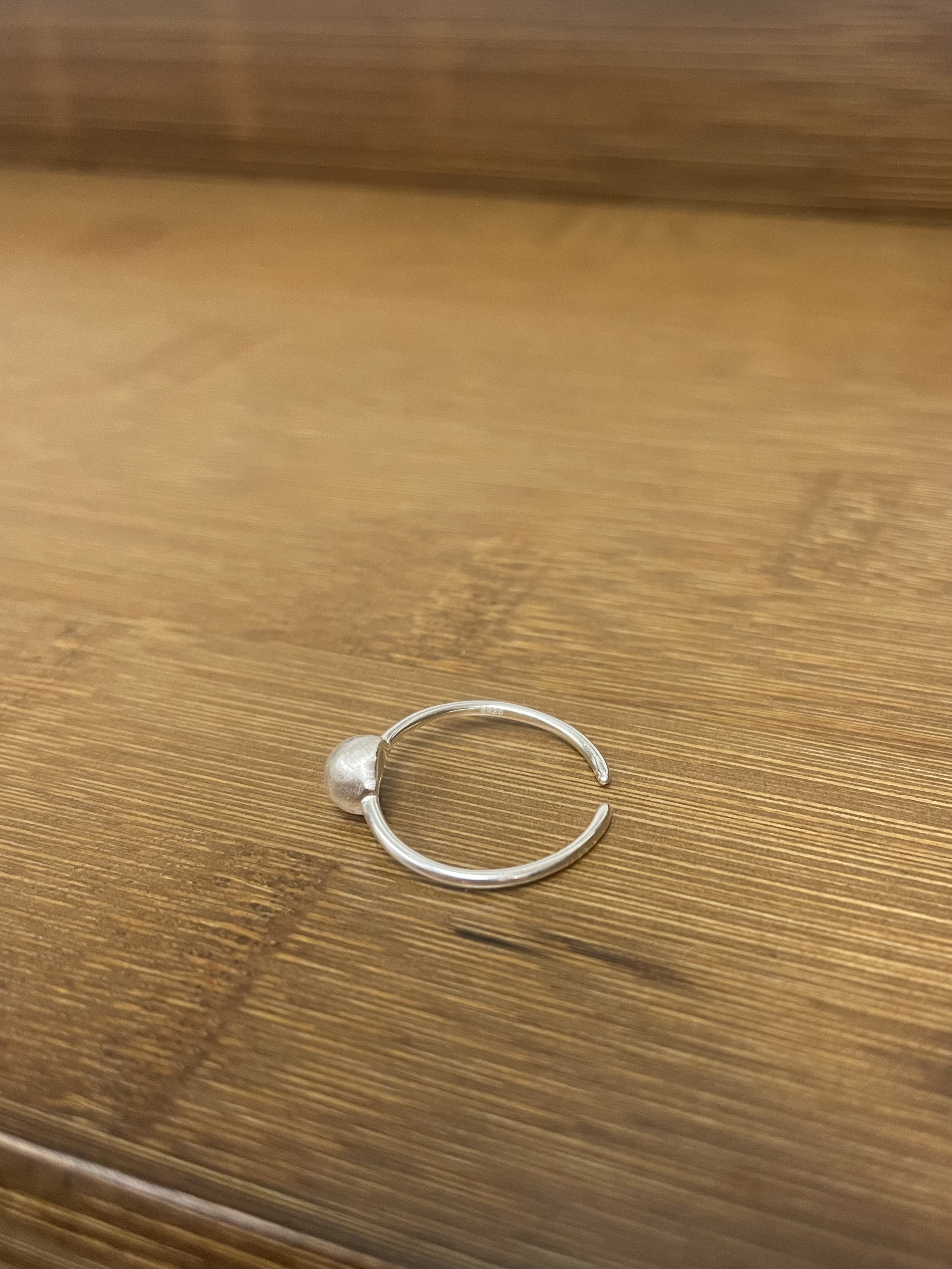 Silver boulder open ring ⁎S925