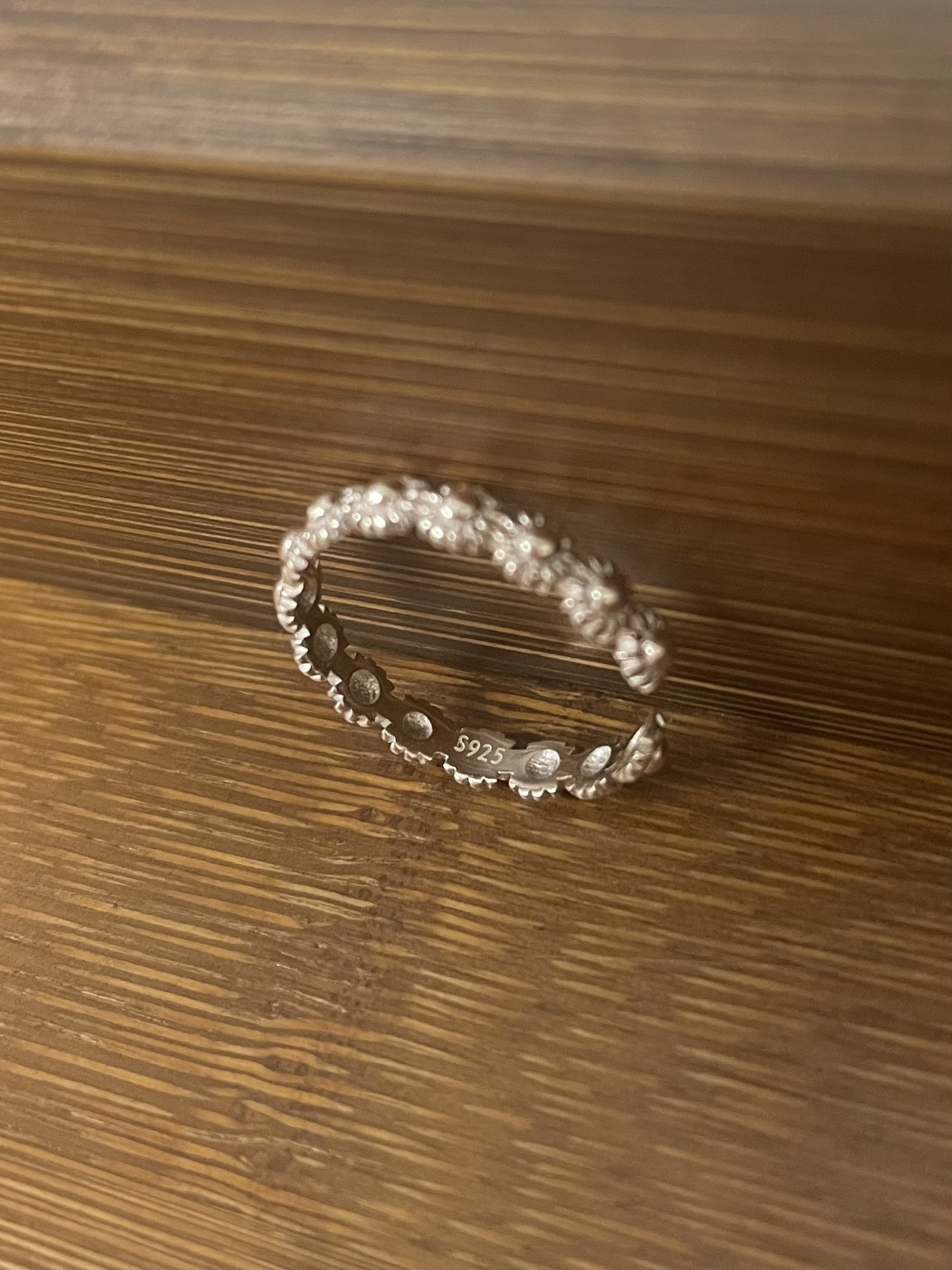 Silver Daisy open ring ⁎S925