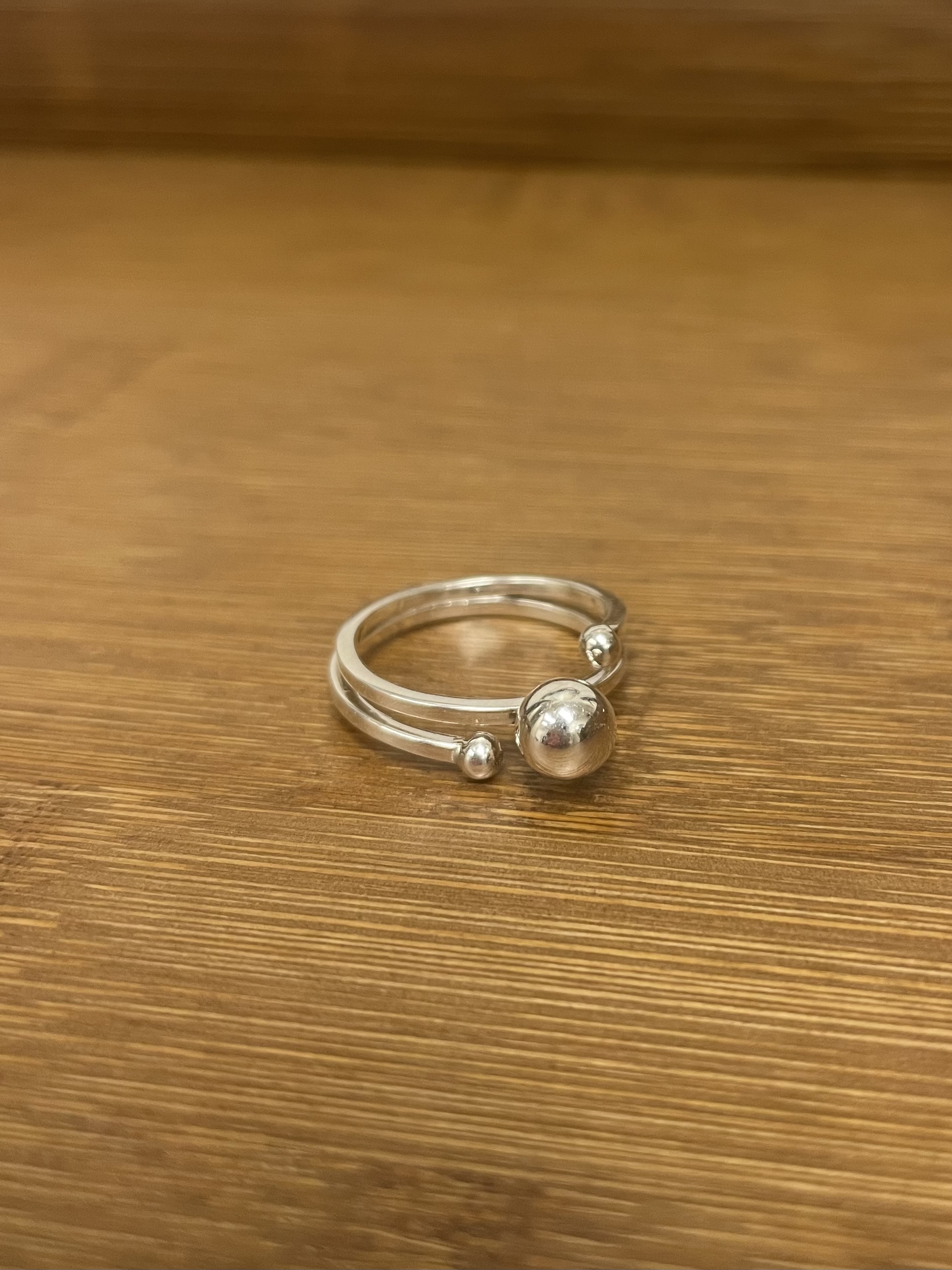 #228SA02 Silver Planet ring ⁎S925