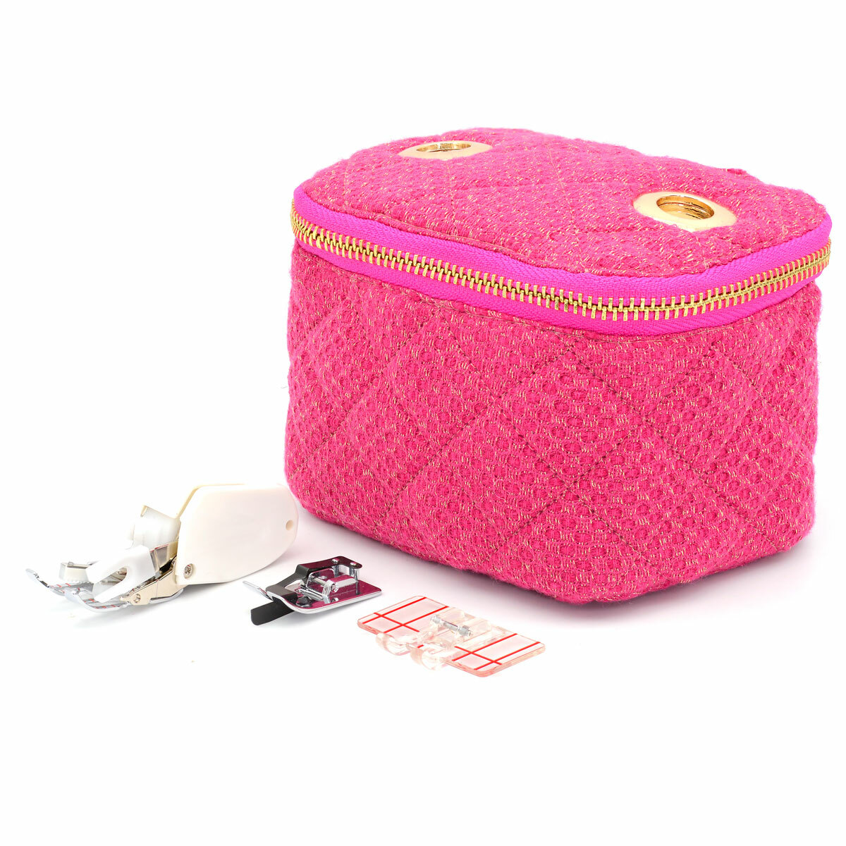 〔家用型〕菱格紋壓線壓布腳系列，另有小香風布料可購買