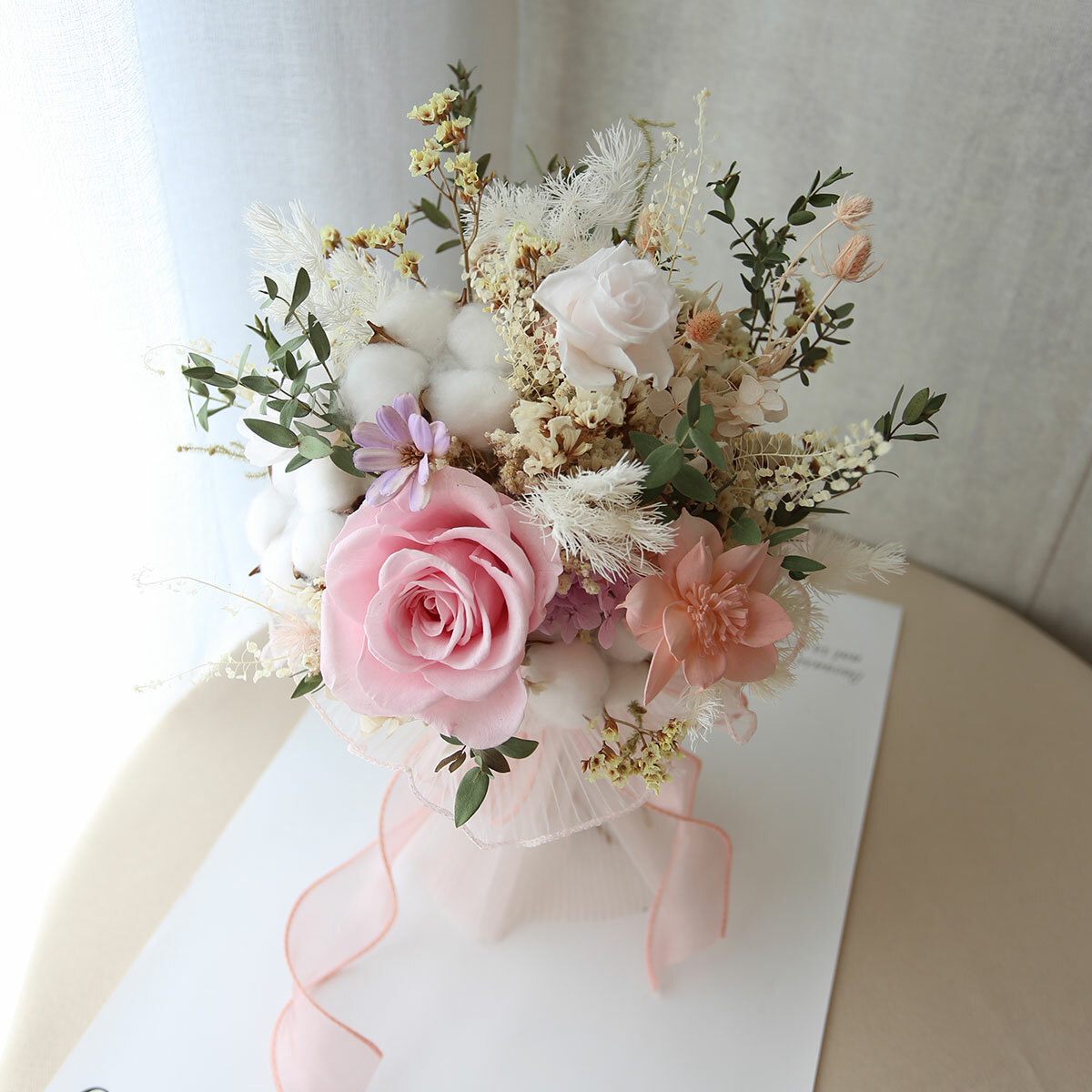 NO16｜粉黃色系捧花