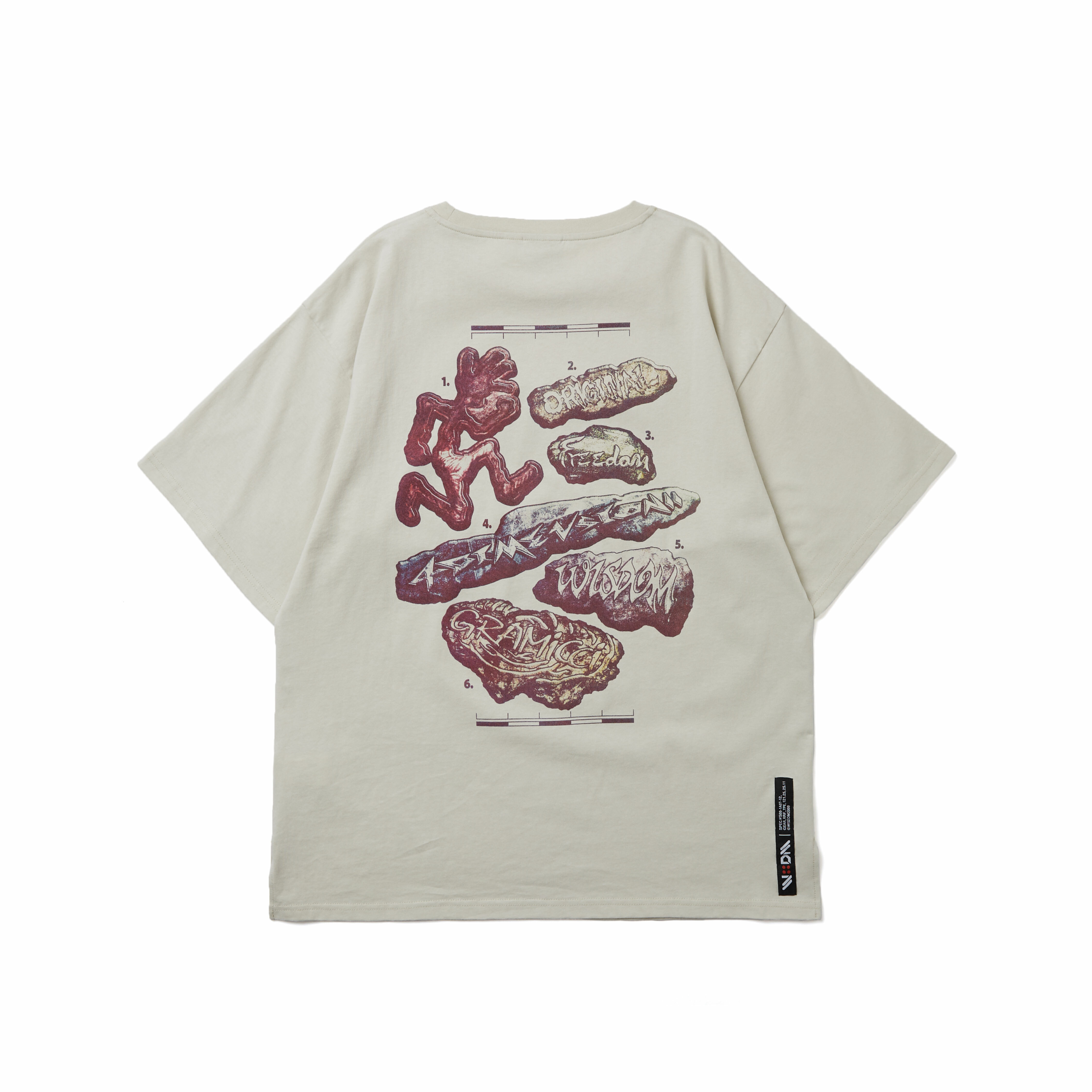 WSDM x GM x 4D｜PRINT TEE "BEIGE"