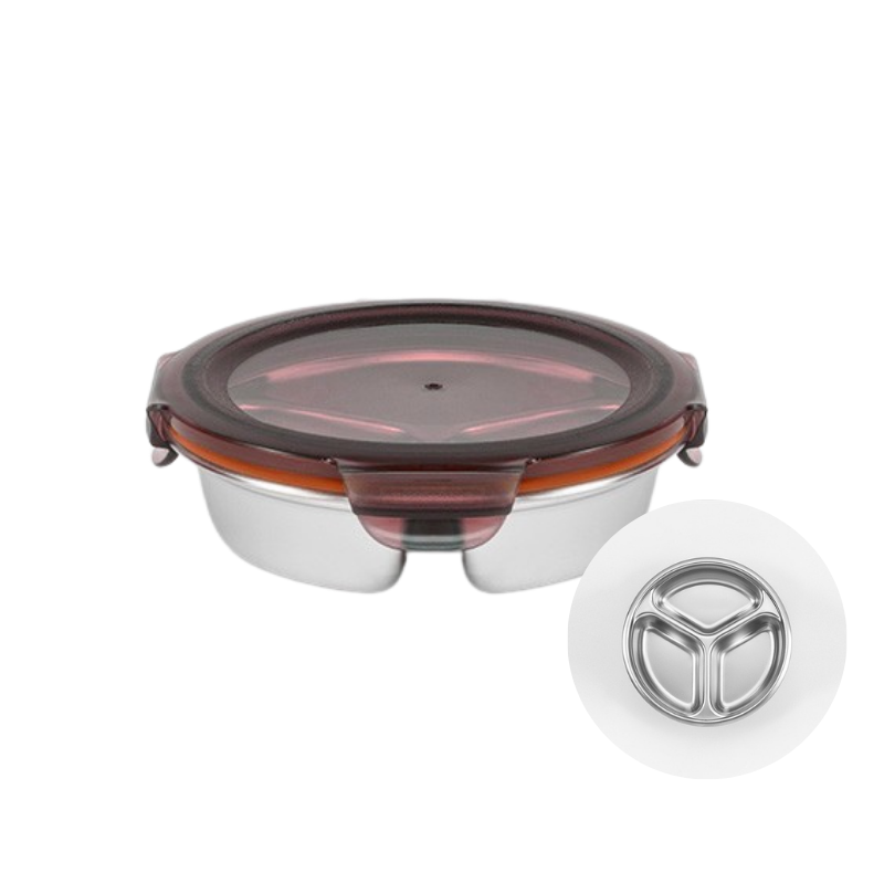 Cuitisan 酷藝師｜可微波不鏽鋼保鮮盒 征旅系列-圓形