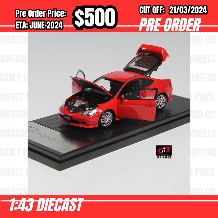 RS-$500 * LCD * 1:43 Honda Integra Type R DC5 Red [OD19/03]