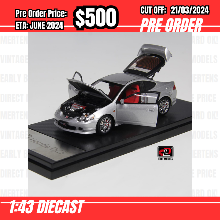 RS-$500 * LCD * 1:43 Honda Integra Type R DC5 Silver [OD19/03]