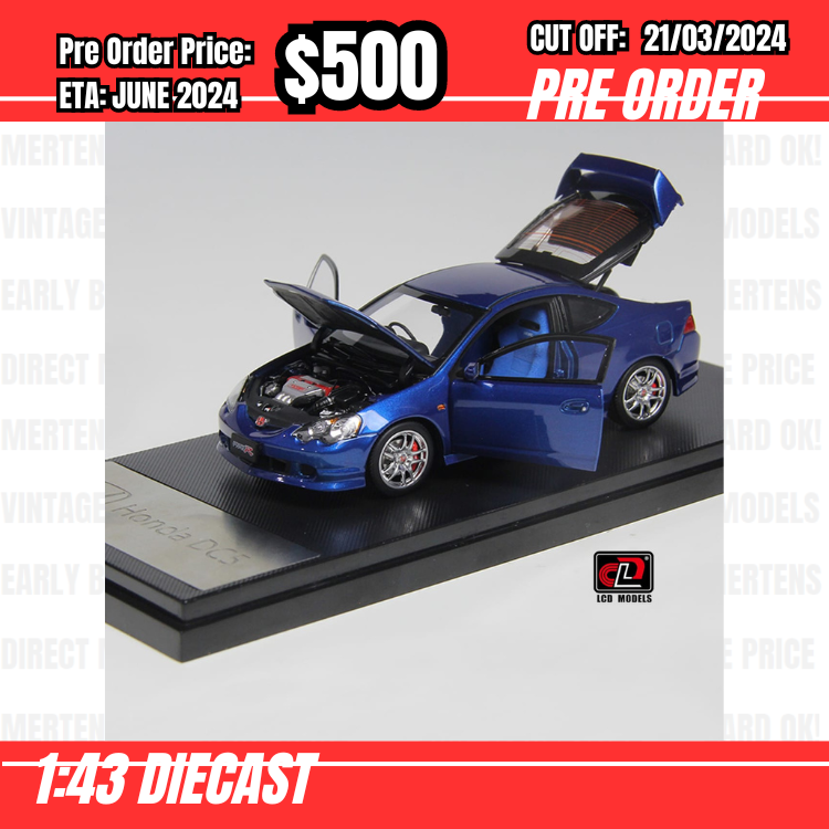 RS-$500 * LCD * 1:43 Honda Integra Type R DC5 Blue [OD19/03]
