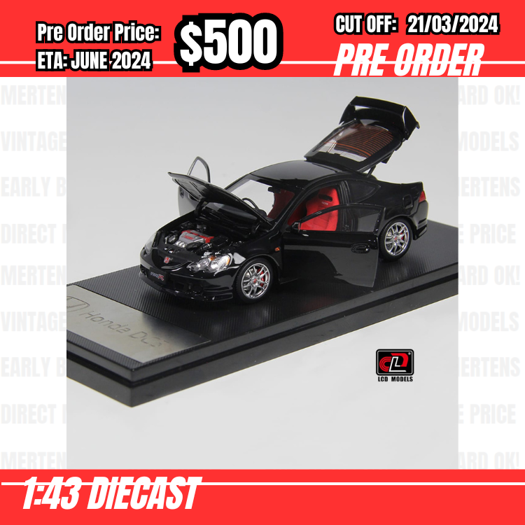 RS-$500 * LCD * 1:43 Honda Integra Type R DC5 Black [OD19/03]
