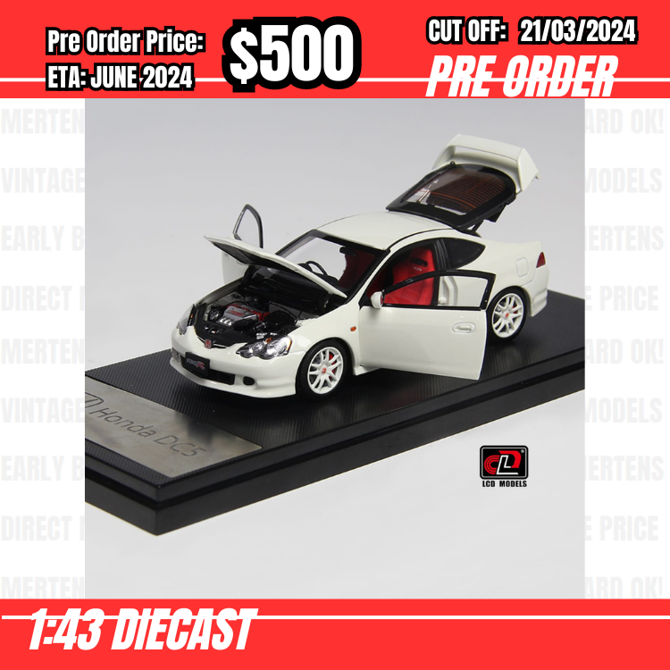 RS-$500 * LCD * 1:43 Honda Integra Type R DC5 White [OD19/03]