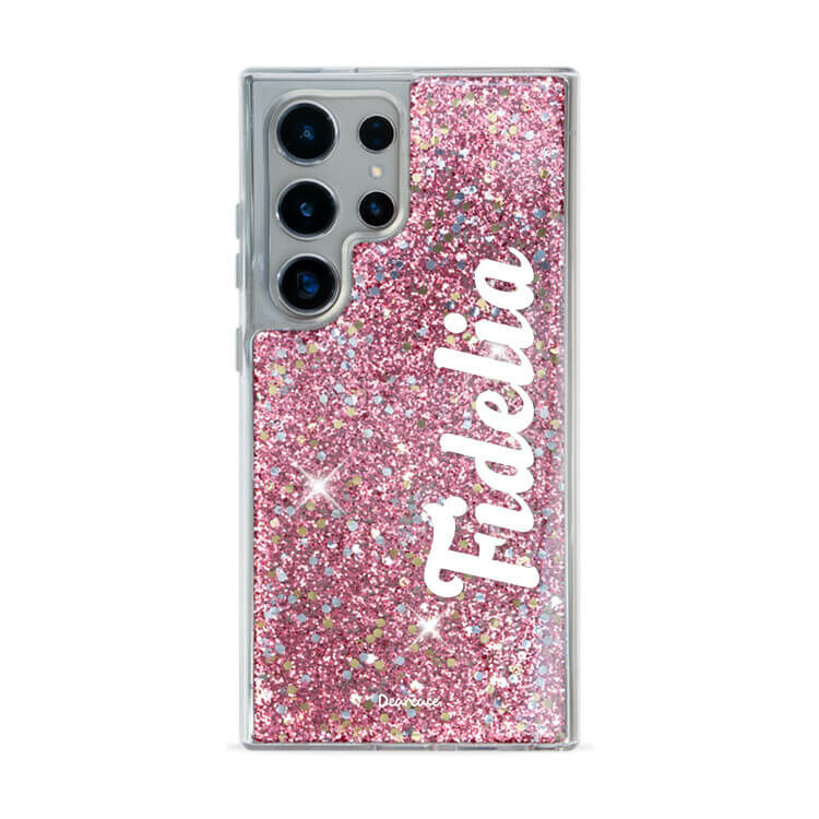 唯一的妳 粉耀貝拉殼 - (訂製名字) - Samsung 三星 客製化手機殼