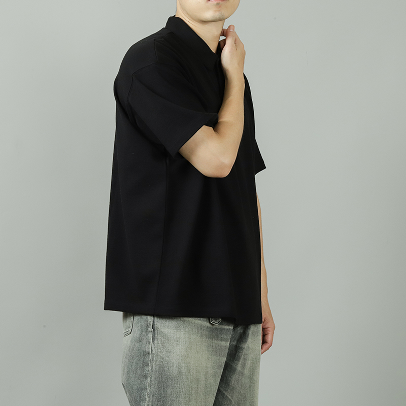 YOKO SAKAMOTO S/S POLO Black YOKO SAKAMOTO S/S POLO Black