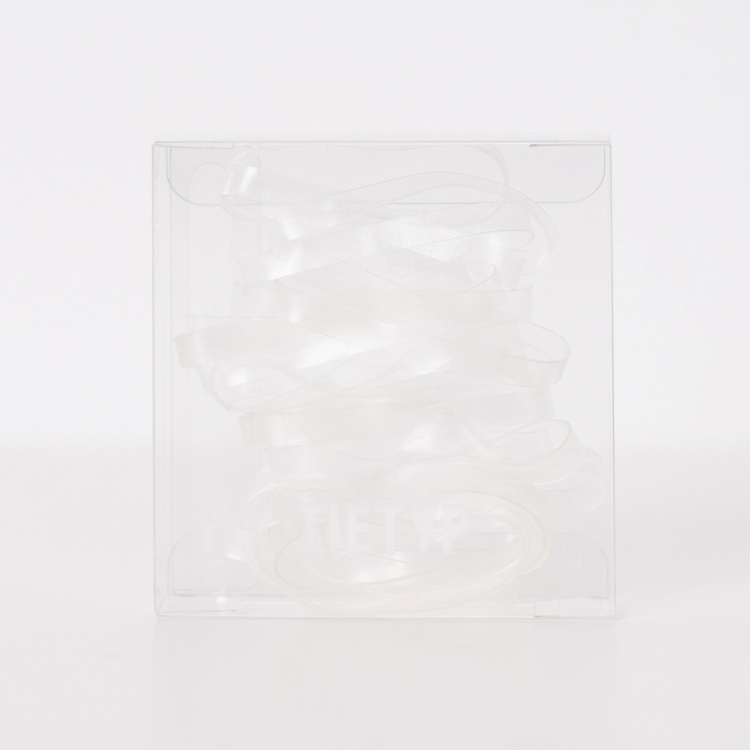 韓國 TIETYP 莫蘭迪色彈性綁髮圈 4mm 透明款 透明