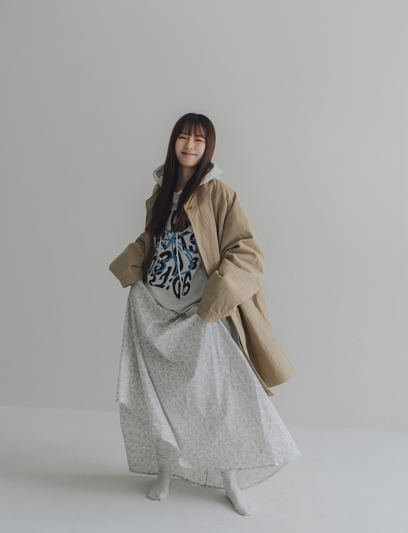 質感日感傘擺外套