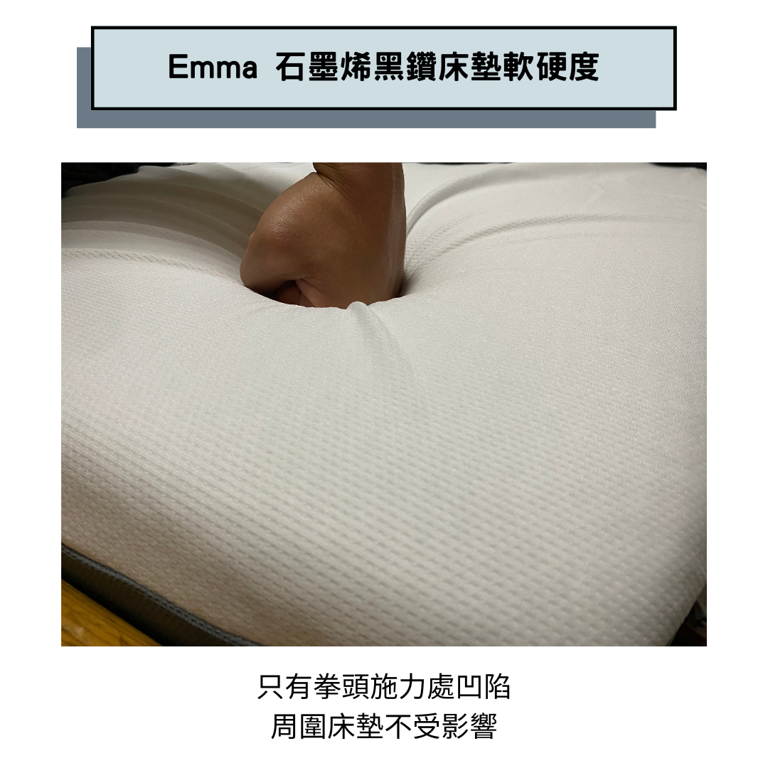 16.Emma 石墨烯黑鑽床墊推薦軟硬度