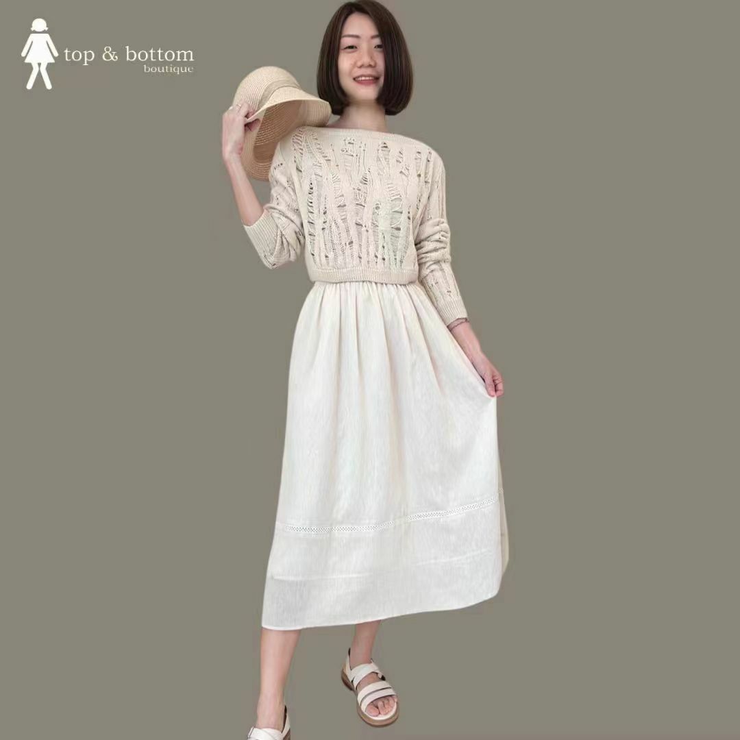 HIGH WAISTED SHEER MIDI SKIRT