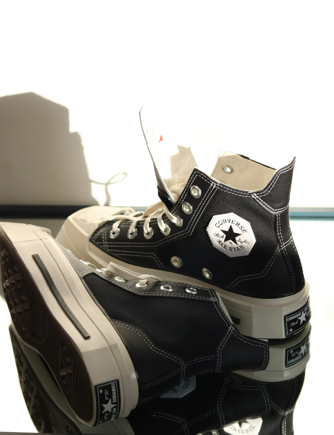 【Focus Store】Converse Chuck 70 De Luxe Squared Hi 黑色 幾何 方頭 A06435C