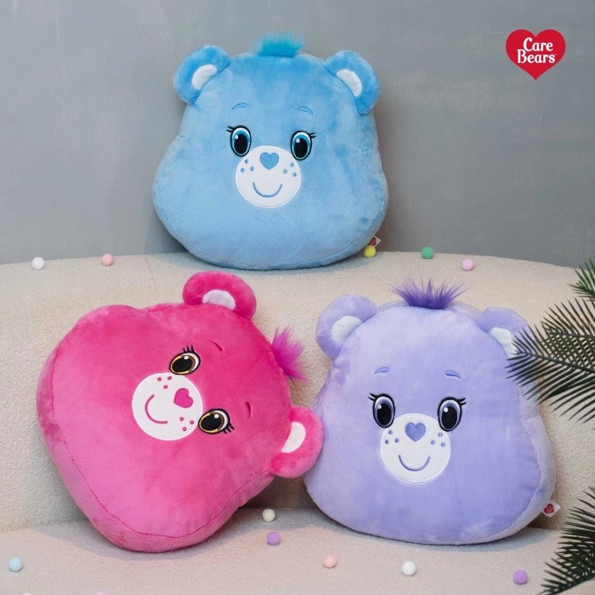 🇹🇭 CARE BEARS 彩虹熊 大頭抱枕 靠墊 坐墊 / 預購