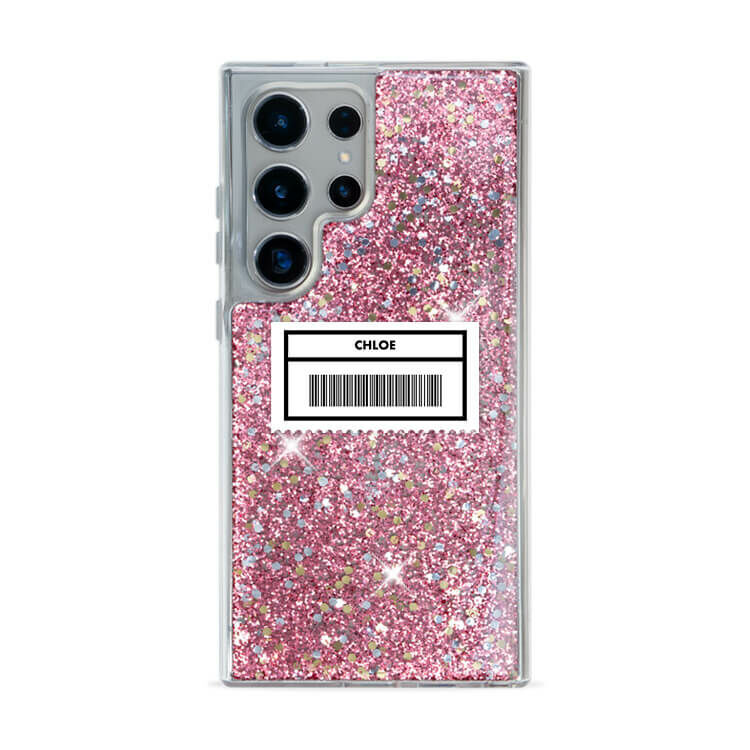 專屬載具 粉耀貝拉殼 - (訂製名字) - Samsung 三星 客製化手機殼