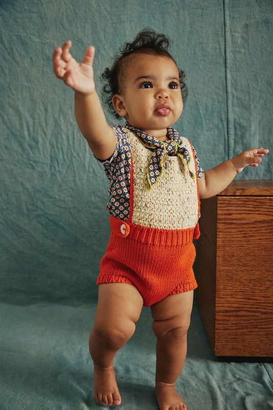 あ*む様 Misha&Puff Vineyard Romper 12-18m Misha & Puff - Vineyard Romper - Firefly Confetti