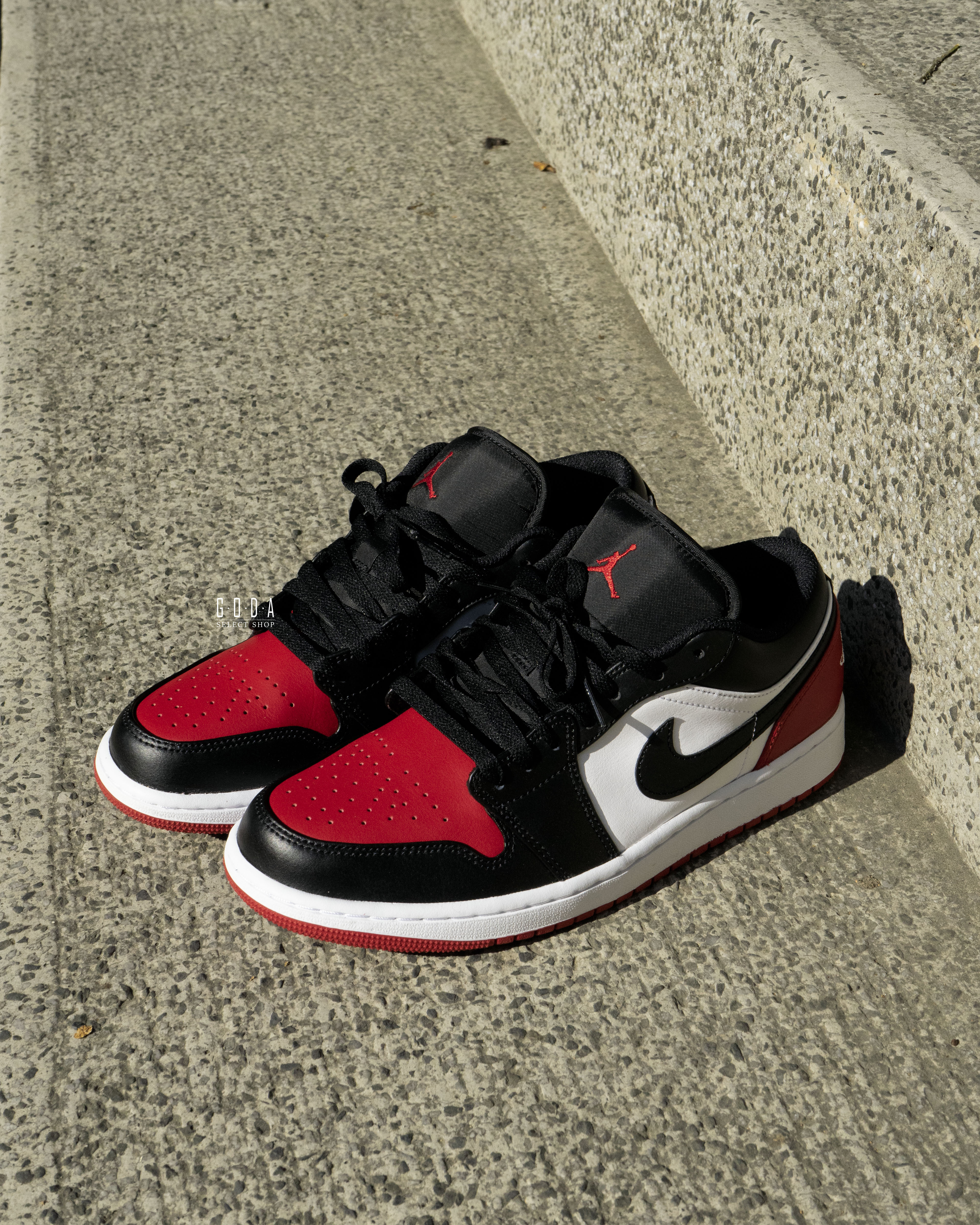 Air Jordan 1 Low Bred Toe 黑紅腳趾 低筒 紅頭 男鞋 553558-161