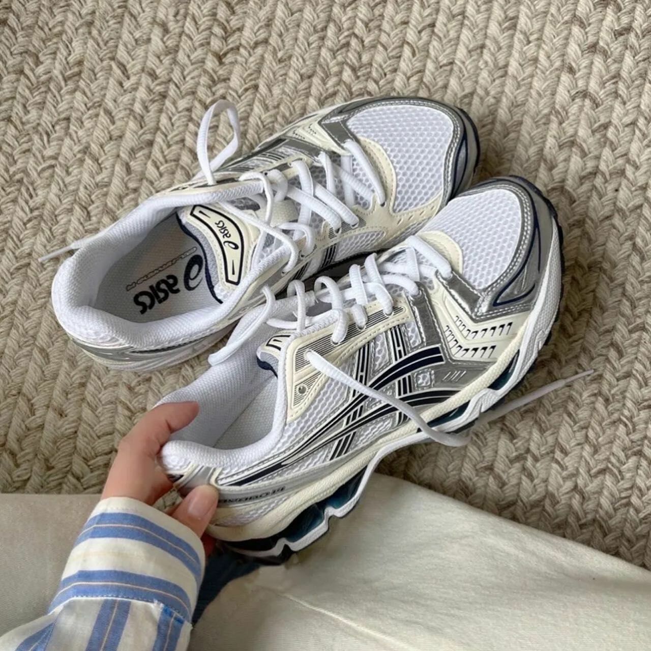 Asics Gel-kayano 14 " White Midnight " 復古 機能 白黑銀 午夜藍 女鞋 男女尺寸 1202A056-109