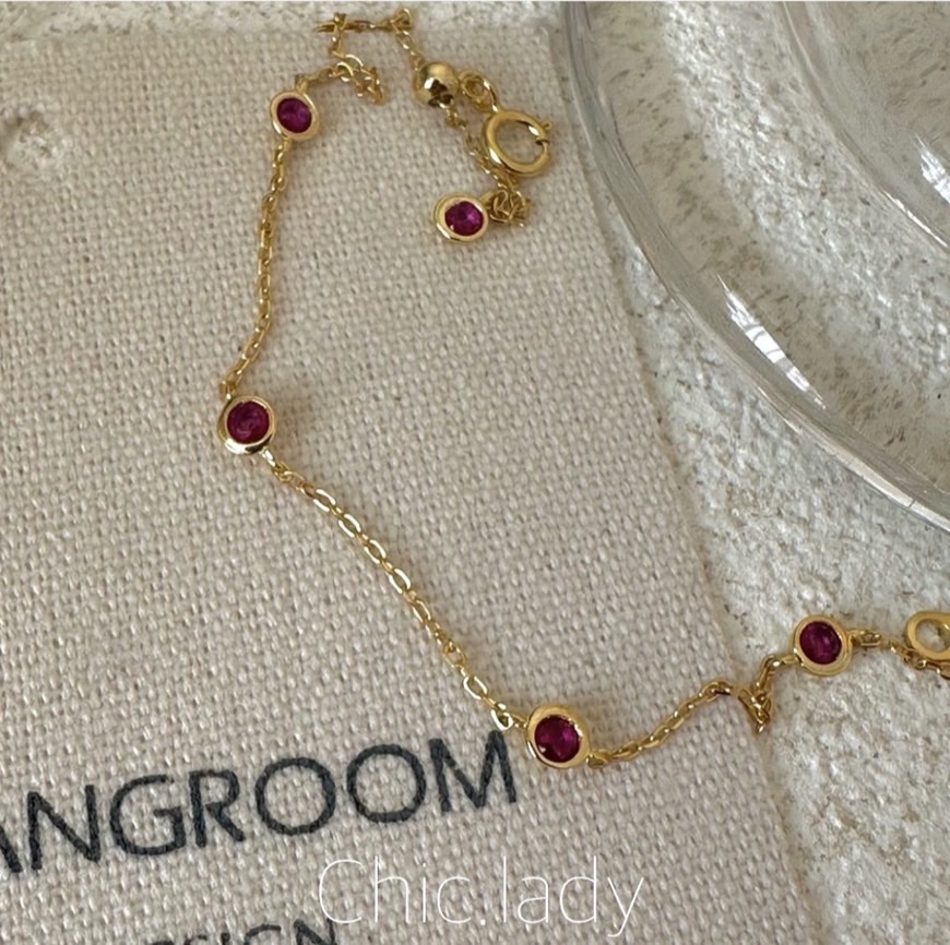 Bracelet | 高級感紅鑽手鍊