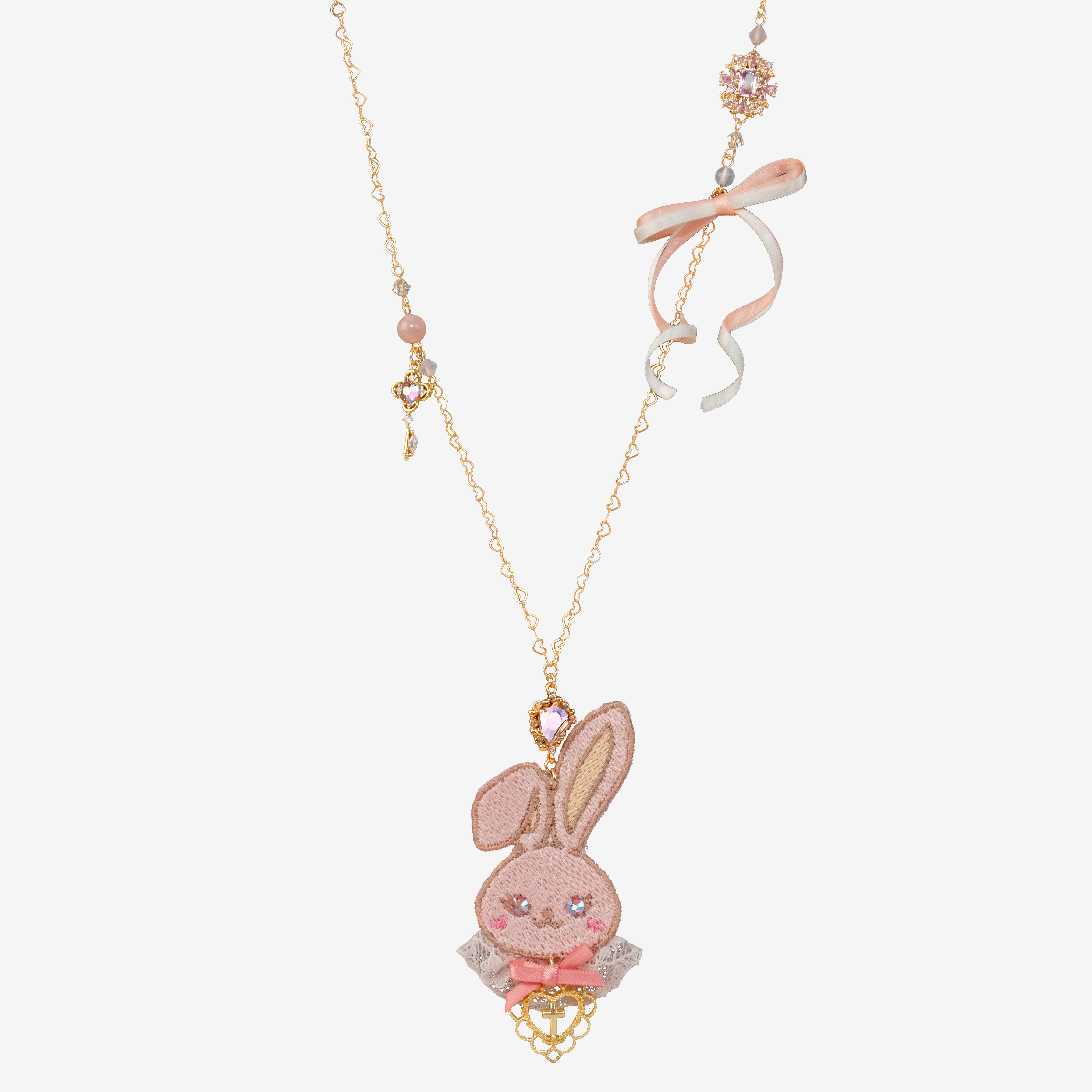 Duke KURA Embroidery Heart Necklace