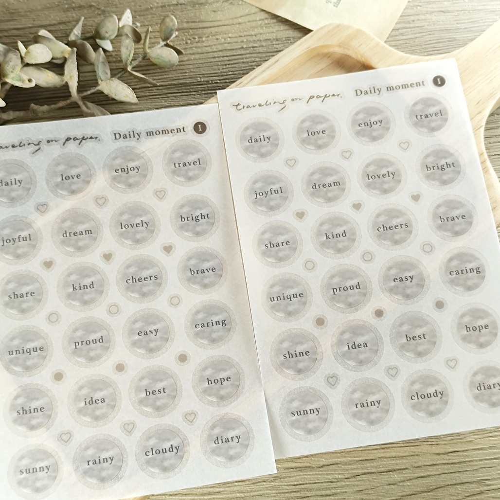 紙上旅行．Daily moment I 轉印貼紙