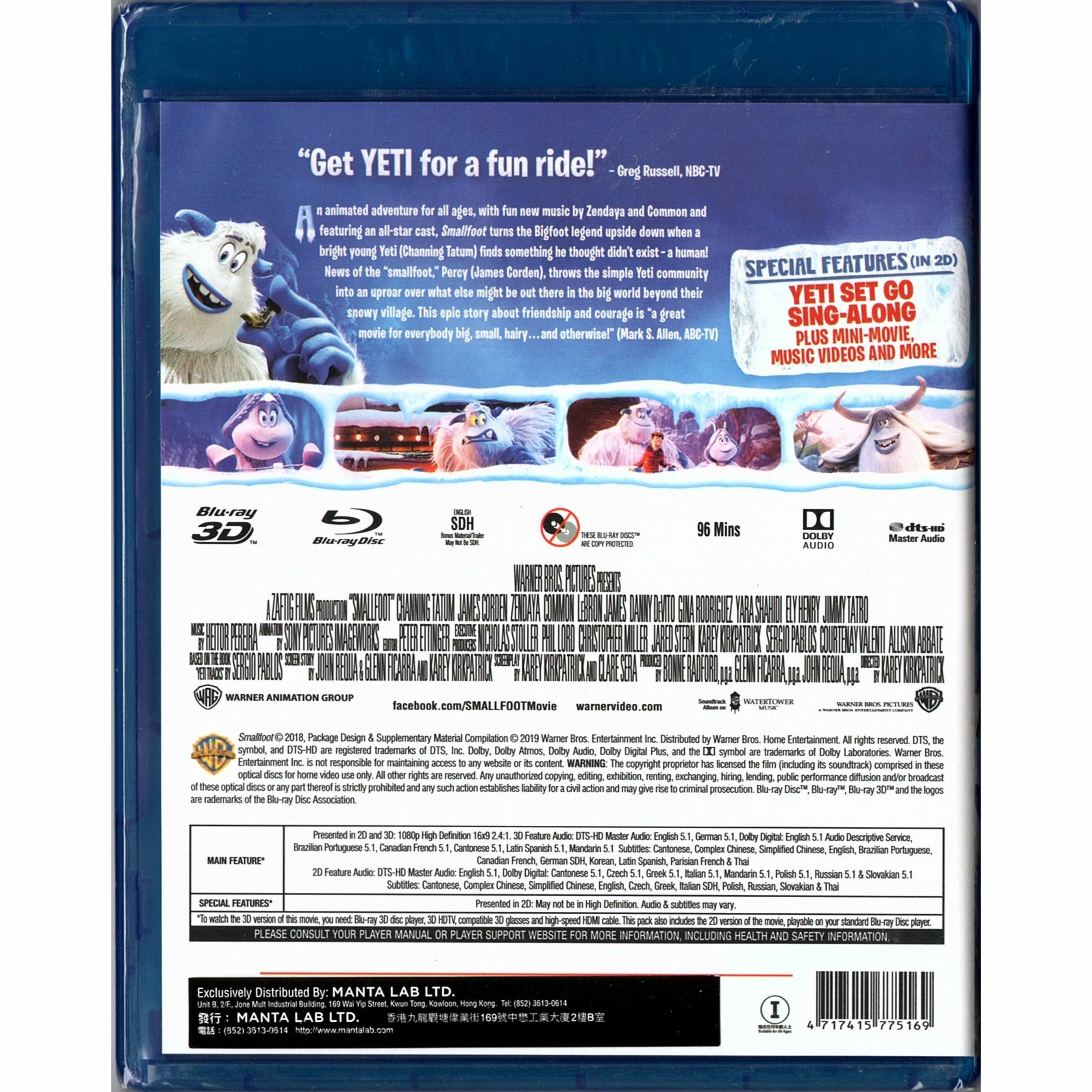 Smallfoot (2018) (Blu-ray 3D + Blu-ray)