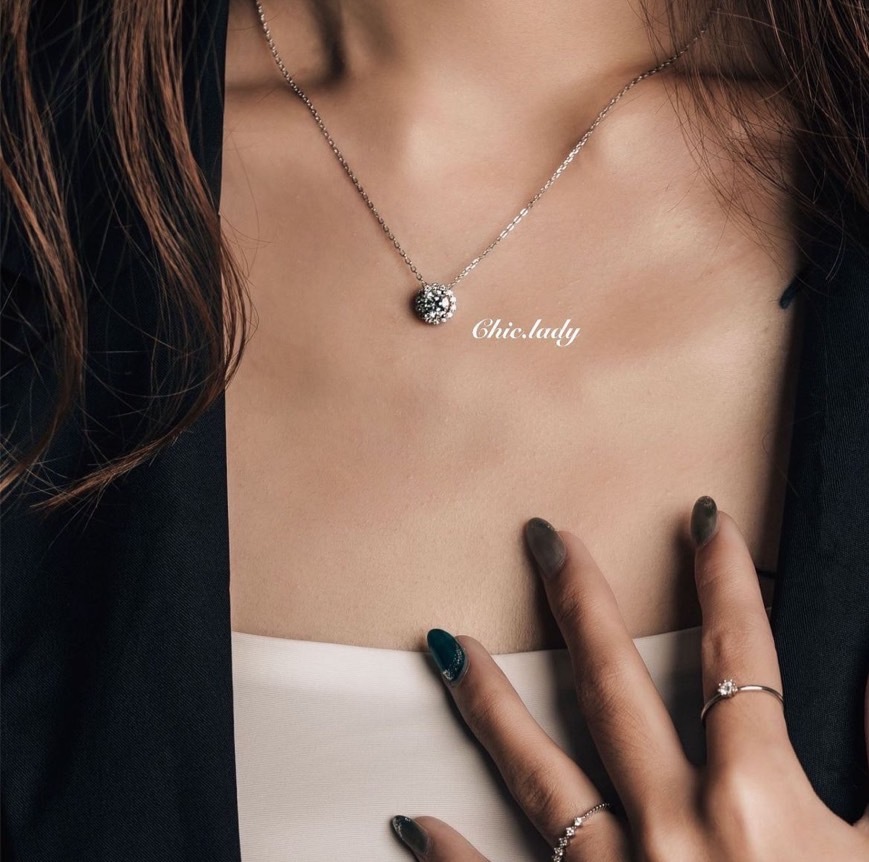 Necklace ｜太陽花莫桑鑽純銀鍊
