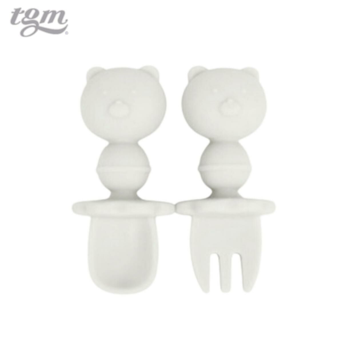 TGM 幼兒鉑金矽膠學習餐具( 匙及叉一對) 連收納盒