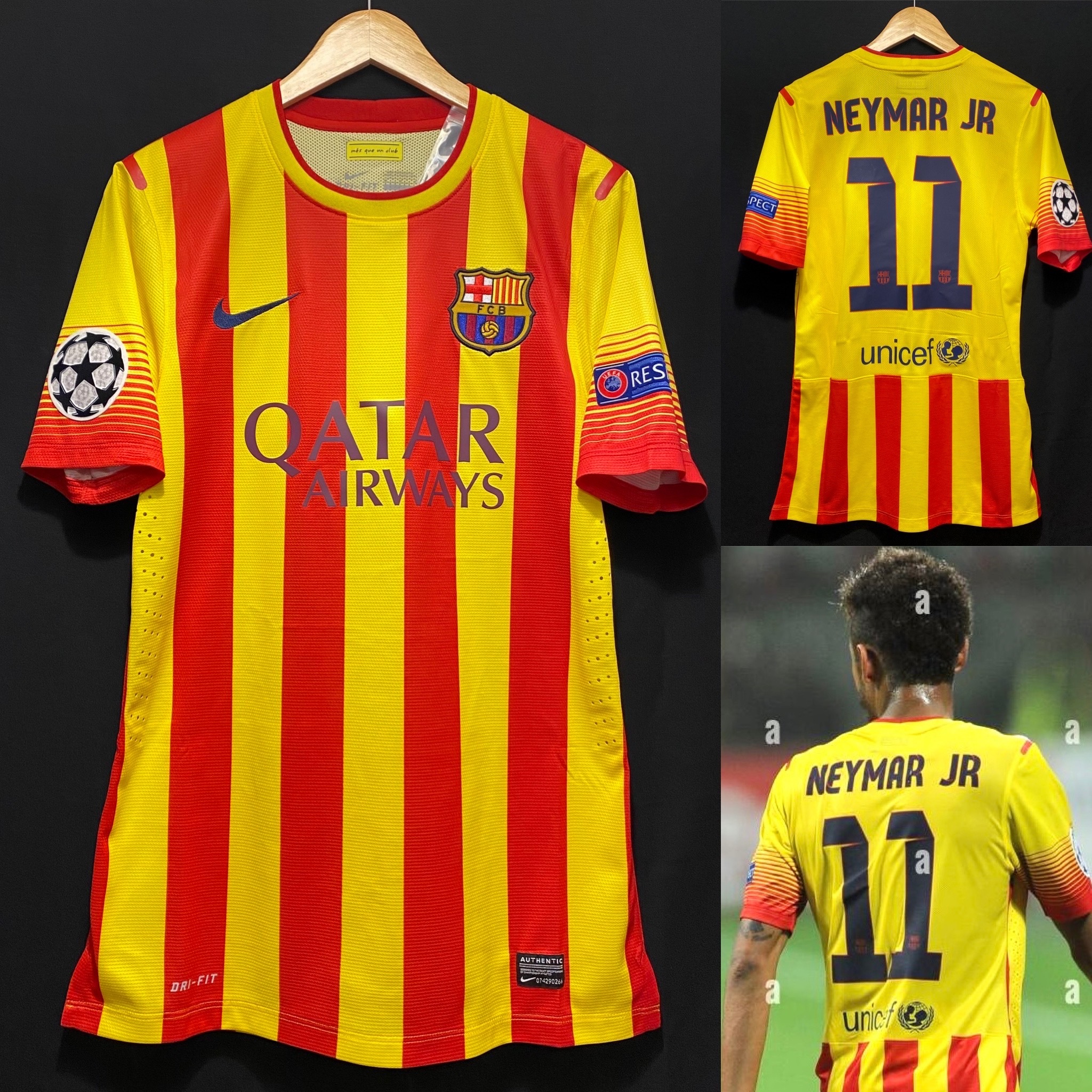 (更衣室版) 巴塞隆拿 2013-2014 Nike 歐聯作客更衣室球員版球衣