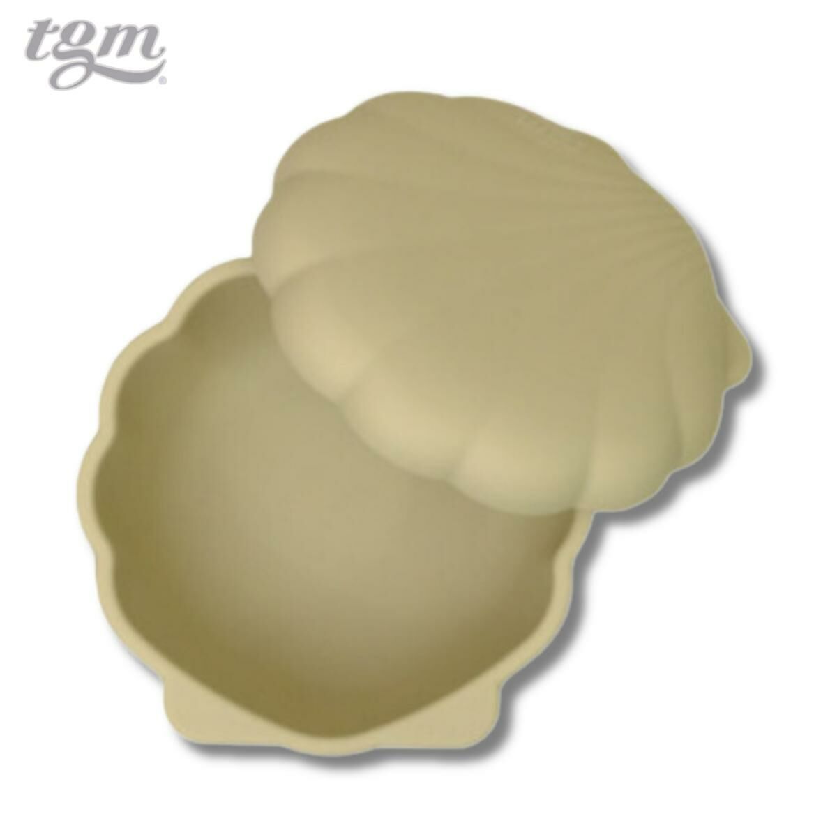 TGM 鉑金矽膠 貝殼連蓋防滑吸盤碗 學習碗