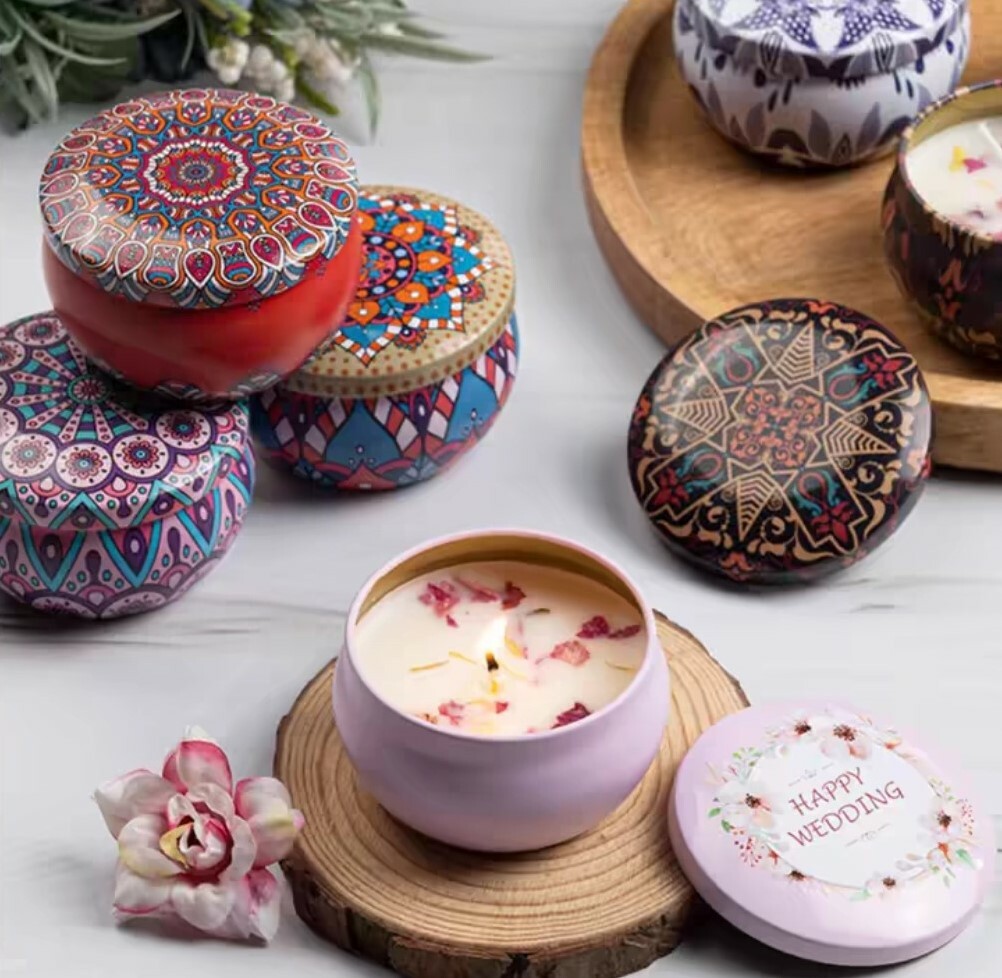 民族風植物香薰蠟燭