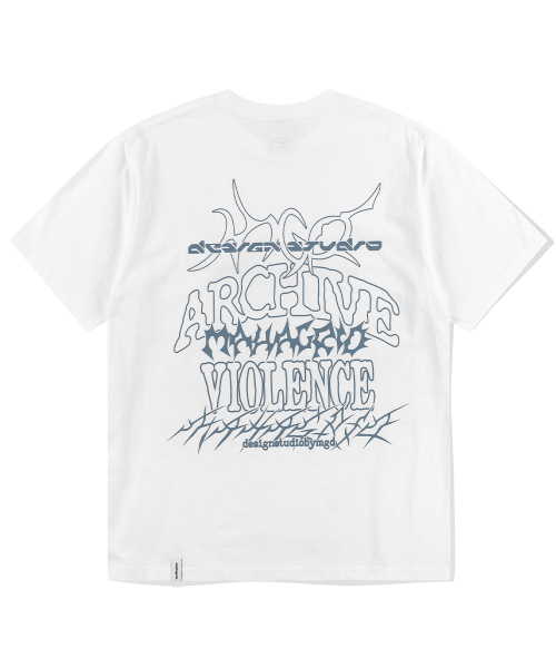 MAHAGRID - MULTI-LOGO TEE (WHITE)