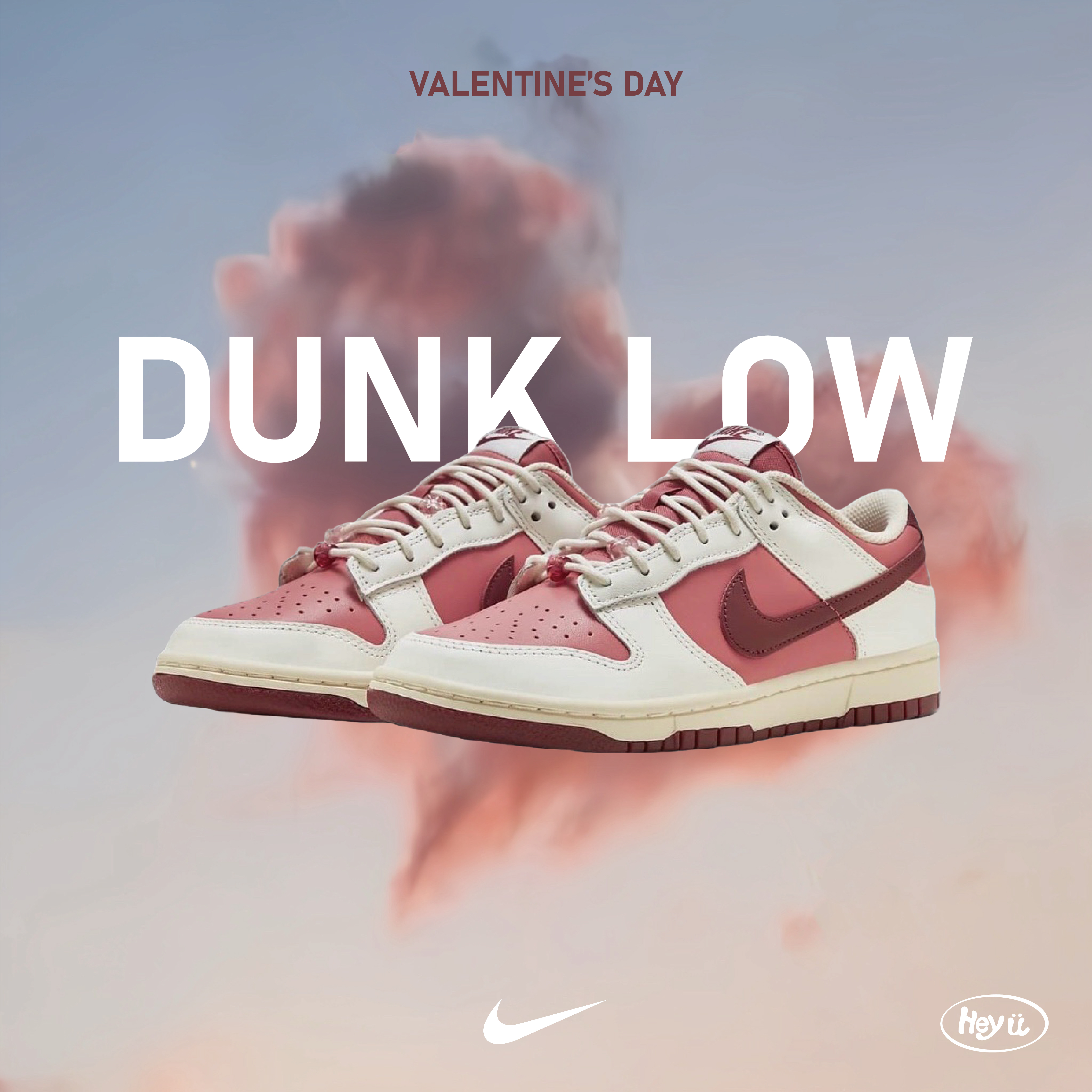NIKE DOWN LOW “Valentine’s Day” （白粉紅）