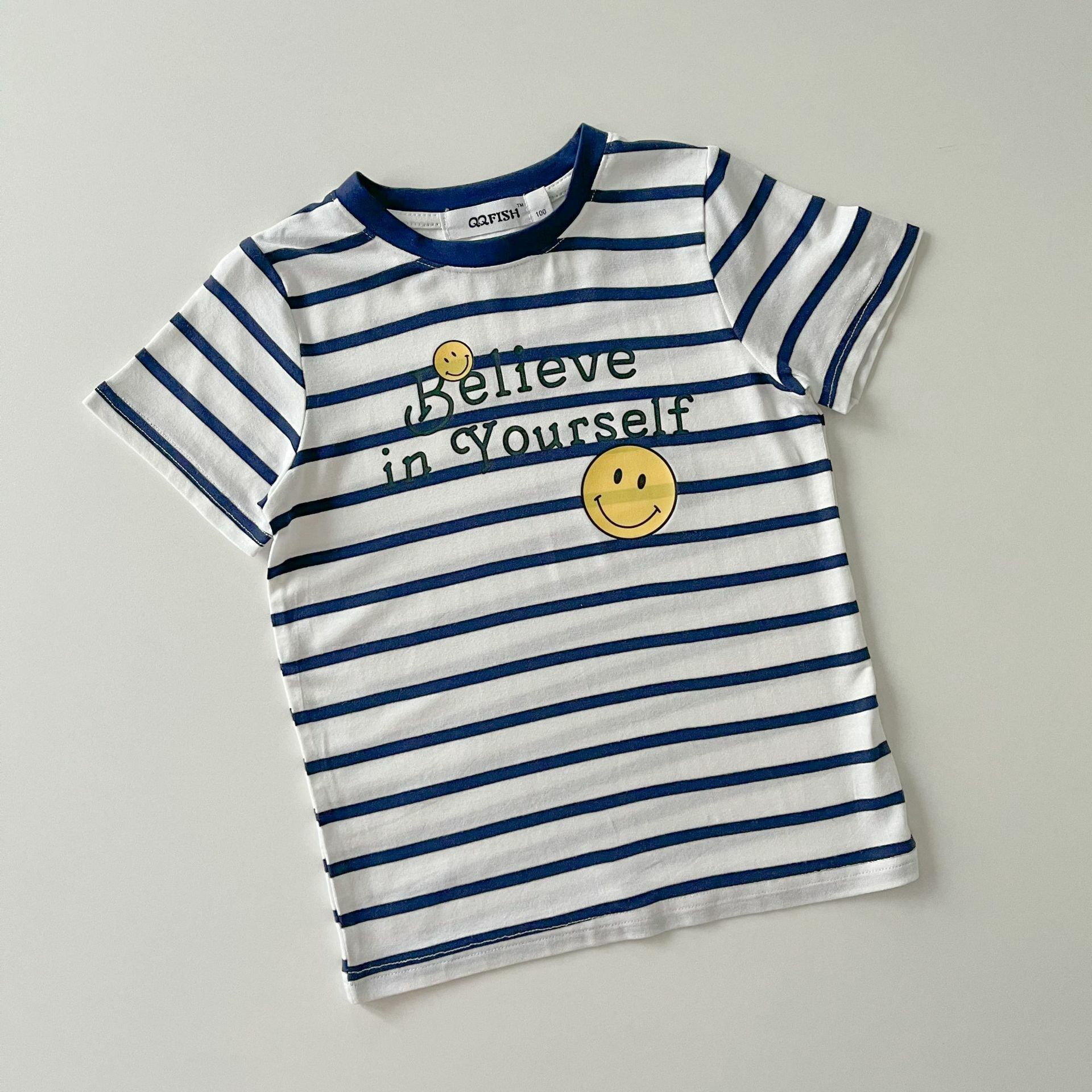 FA 2012親子-條紋笑臉T恤上衣