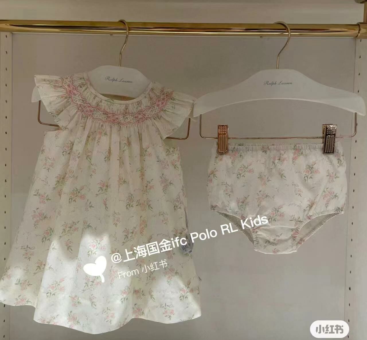 廠單 拉夫碎花花邊洋裝+小內褲兩件套