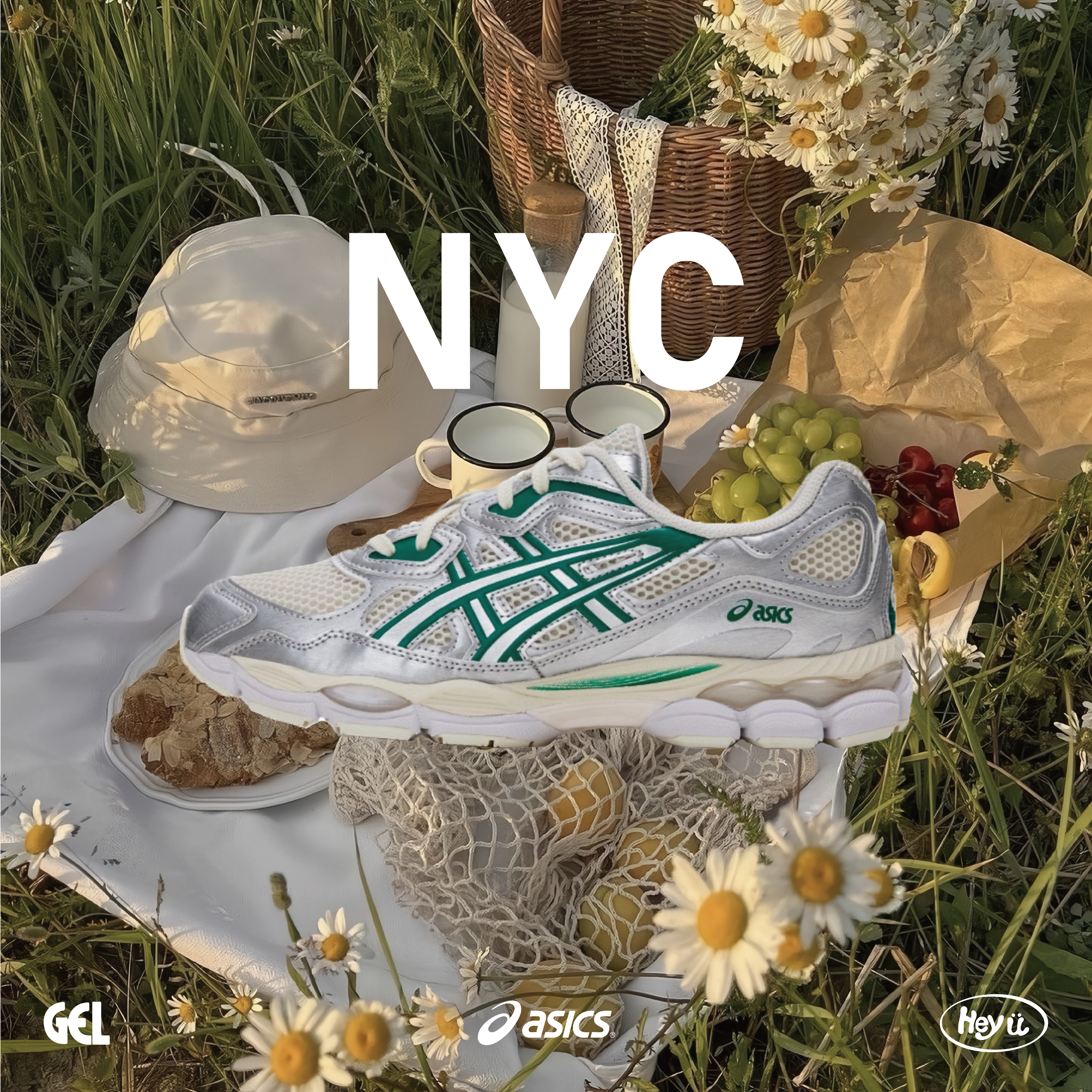 ASICS GEL-NYC (米白銀綠）