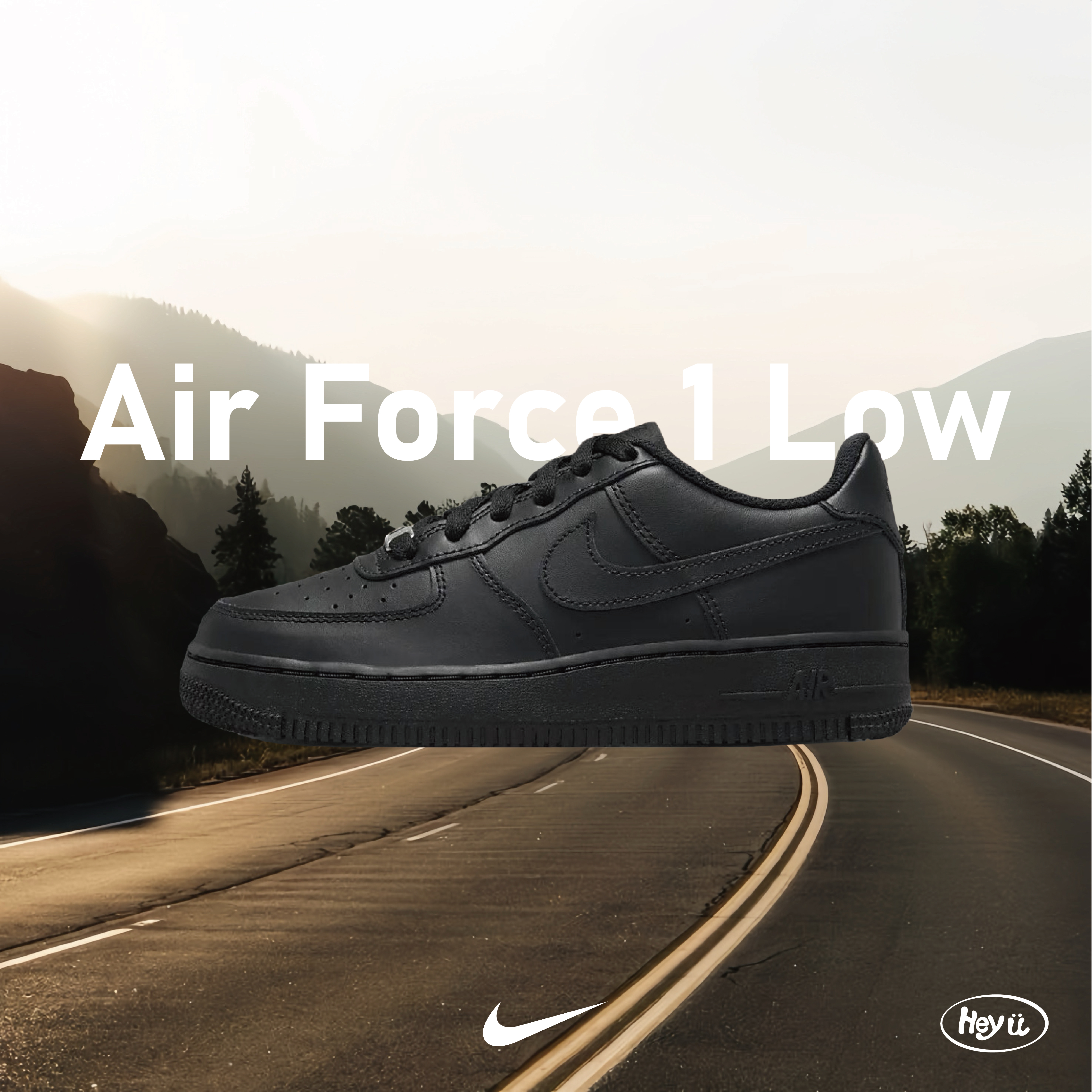 Nike Air Force 1 Low (全黑)