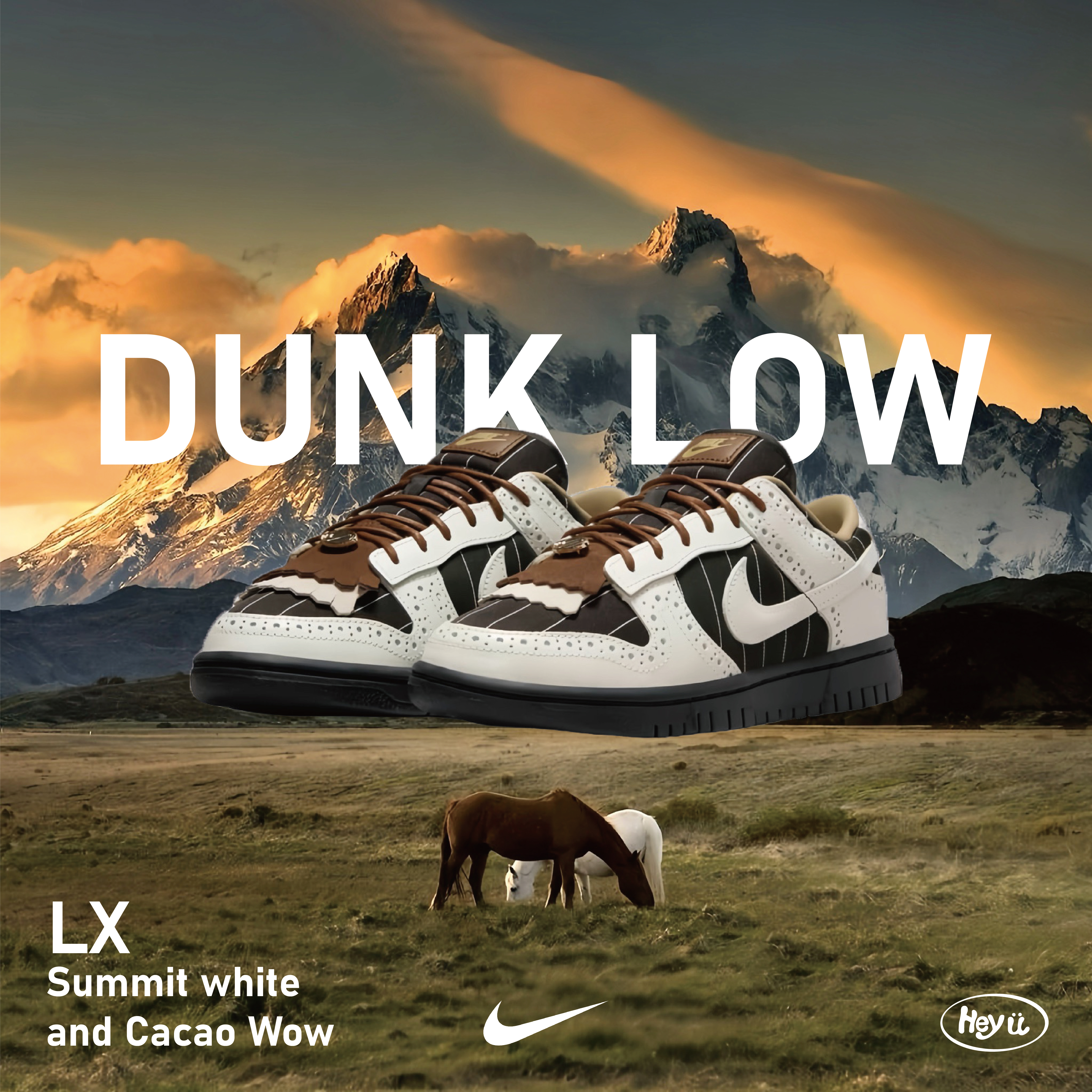 NIKE Dunk Low LX “Summit White and Cacao Wow” (黑 咖啡 白 雕花 細條紋 皮革)