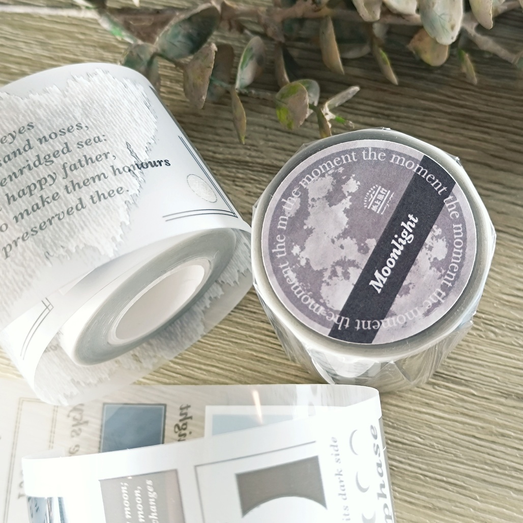 紙上旅行．Moonlight 5cm霧面PET膠帶 <整捲/分裝>