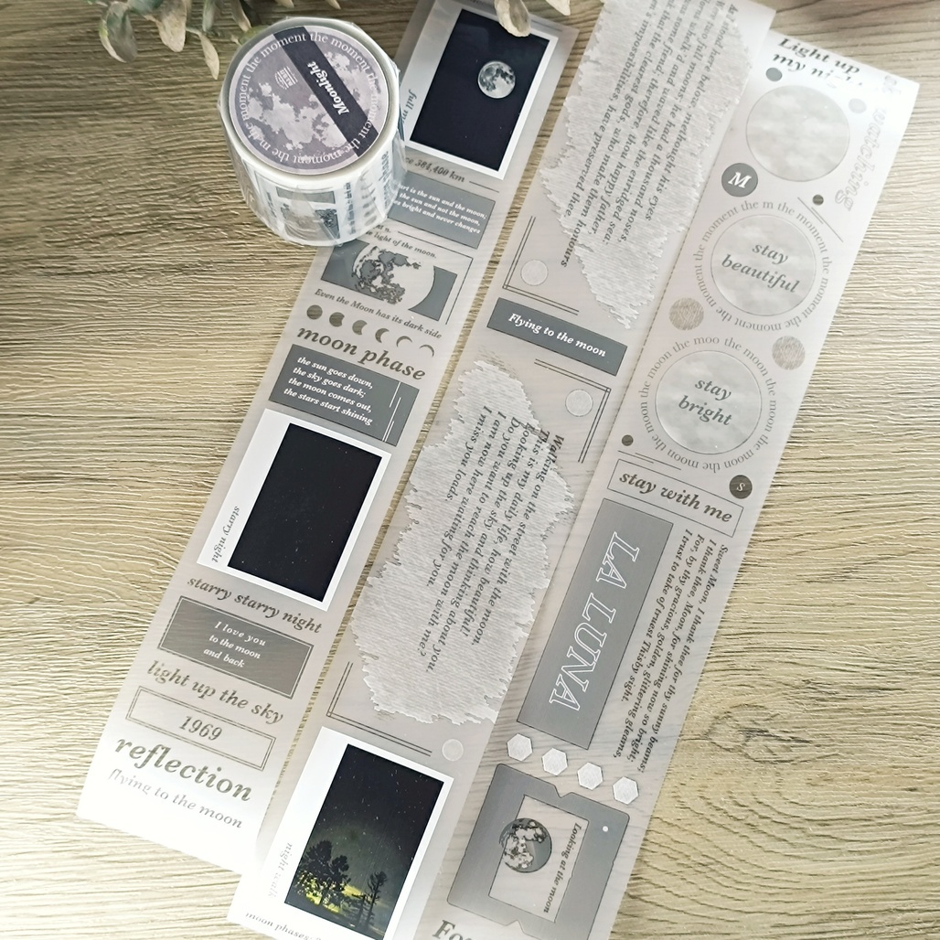 紙上旅行．Moonlight 5cm霧面PET膠帶 <整捲/分裝>