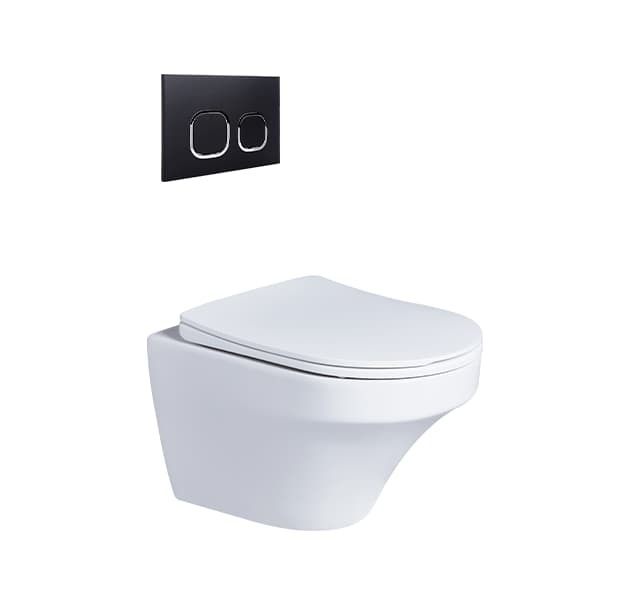 OVO京典衛浴 壁掛隱藏水箱型馬桶TP032+C0032 (含緩降便座)