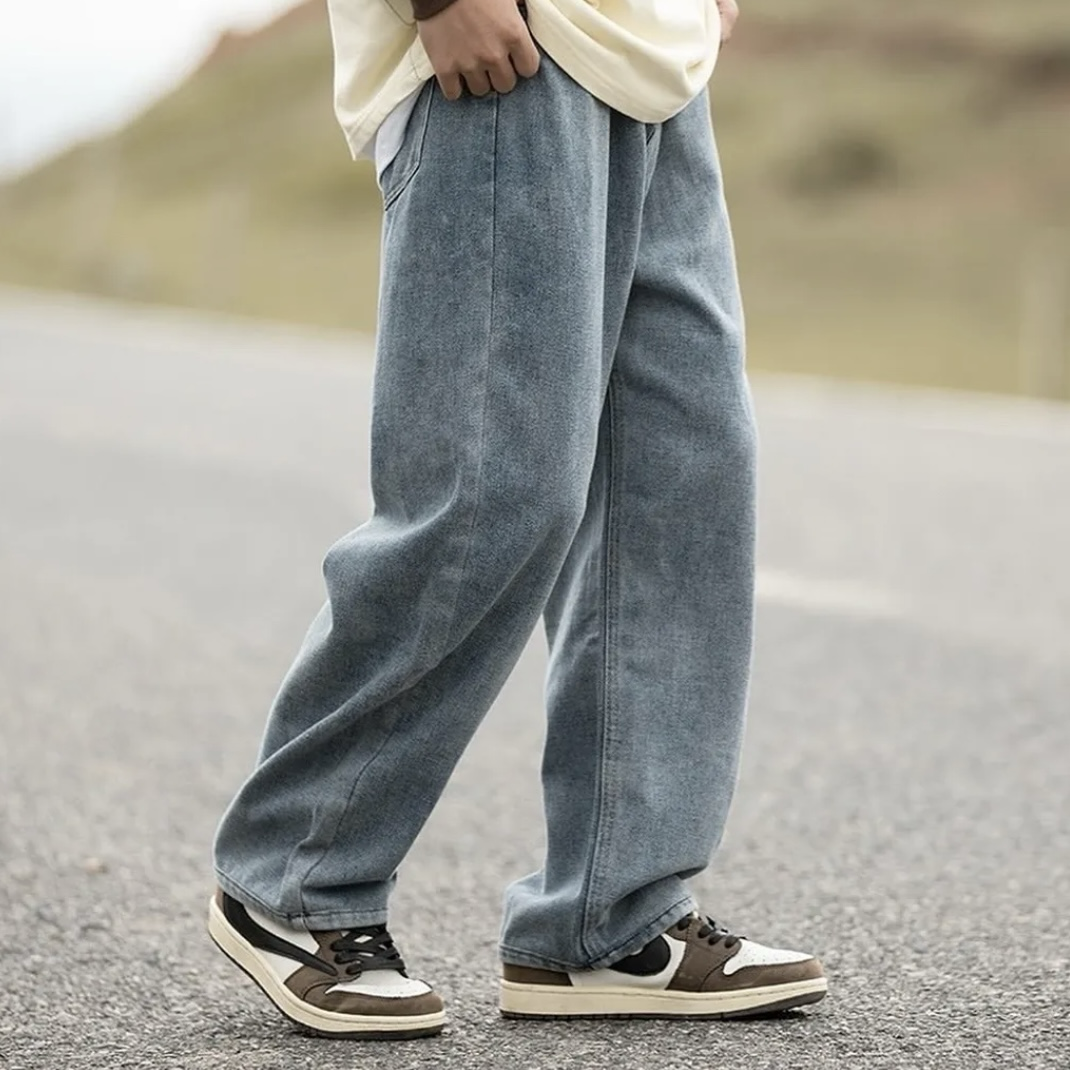 <任選兩件免運>Nature 24SS 水洗寬版牛仔褲 水洗黑/水洗藍 直筒