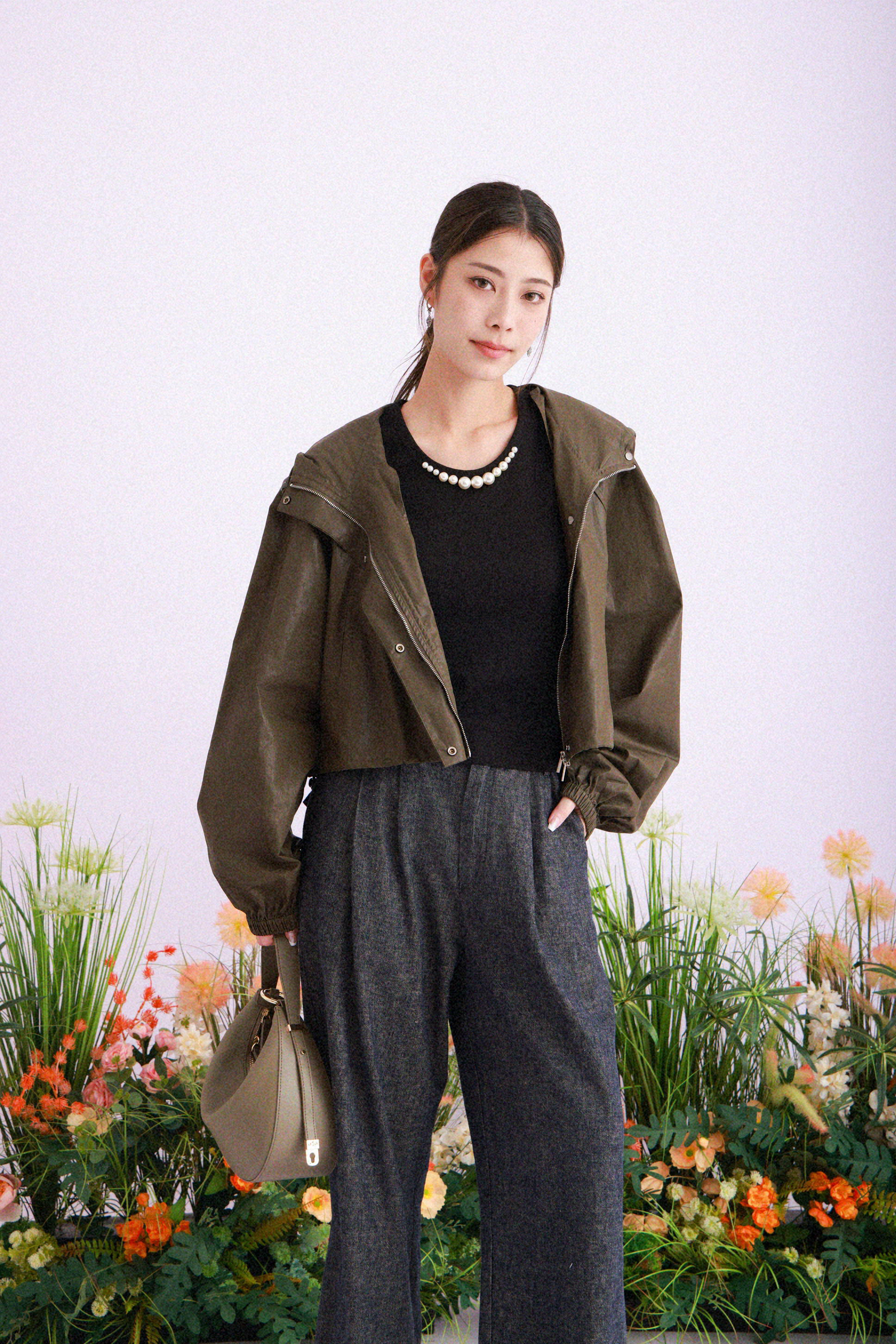 令面薄棉有帽外套 (*現貨款式）