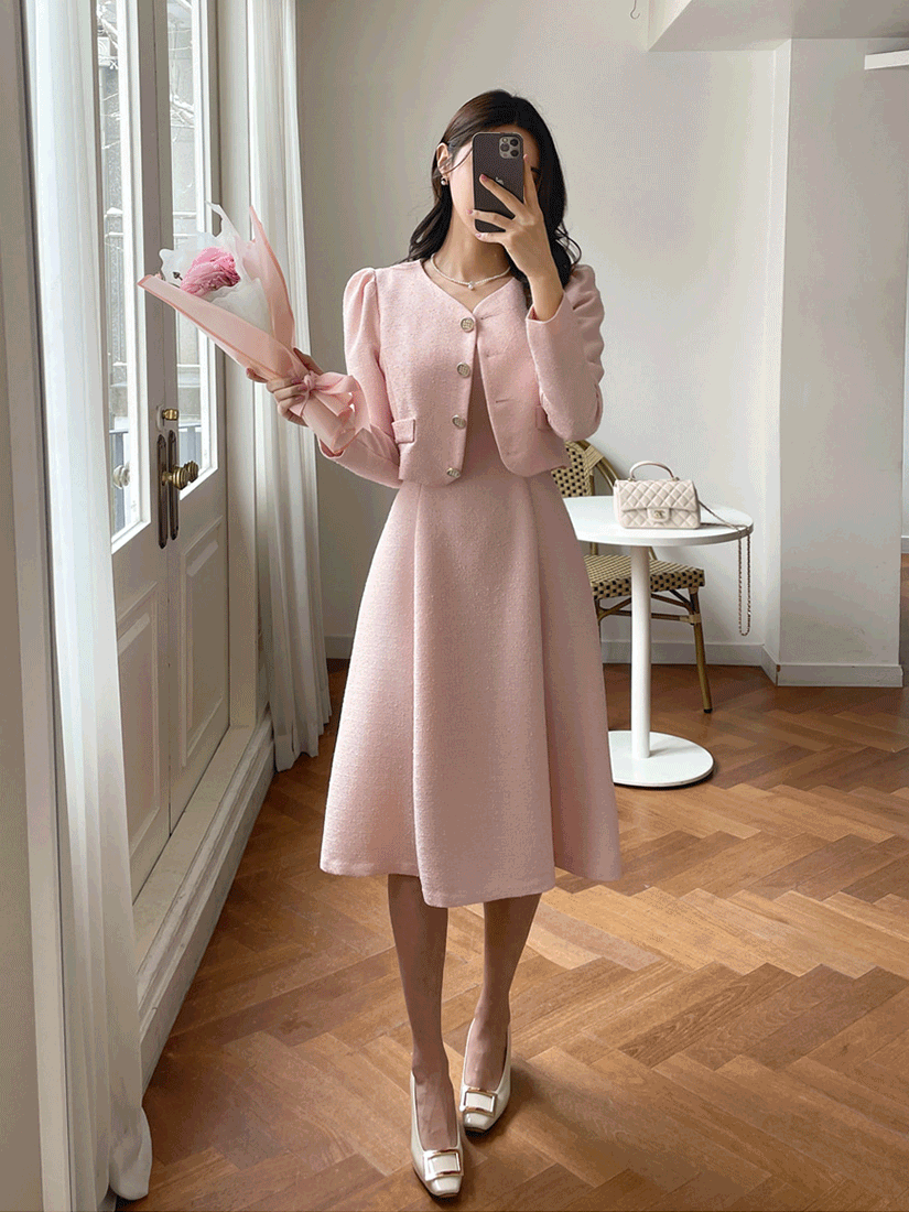 [現貨]Raspberry 無袖香香洋裝 [ 2色 / S,M,L ]