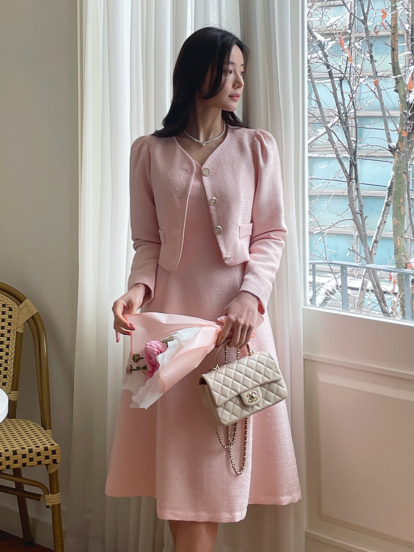 [現貨]Raspberry 無袖香香洋裝 [ 2色 / S,M,L ]