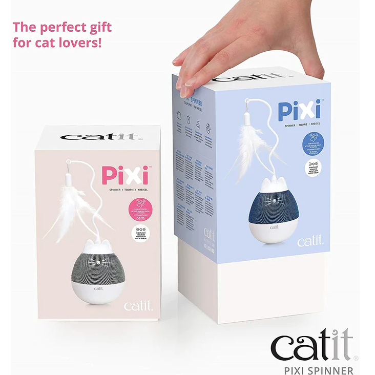 Catit Pixi - 貓貓陀螺玩具 (銀色)
